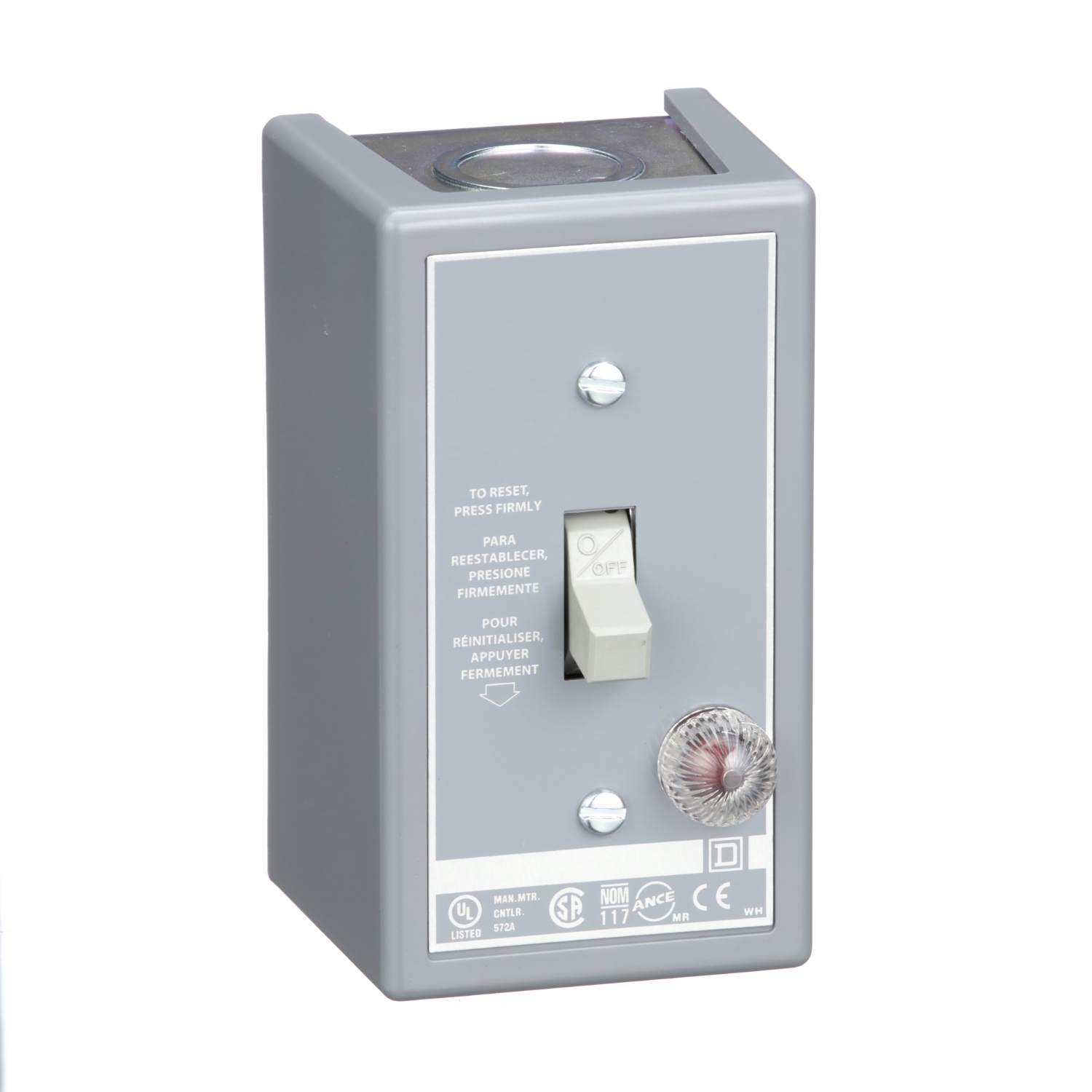 2510FG1P 2510F Type F Non-Reversing Manual Motor Starter, 1 Poles, NEMA 1 Enclosure