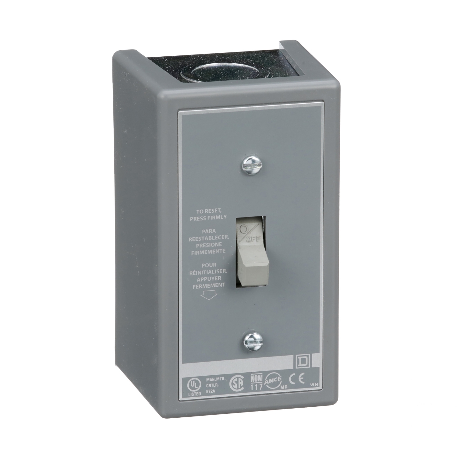 2510FG6 Type F Starter, 2 Poles, NEMA 1 Enclosure