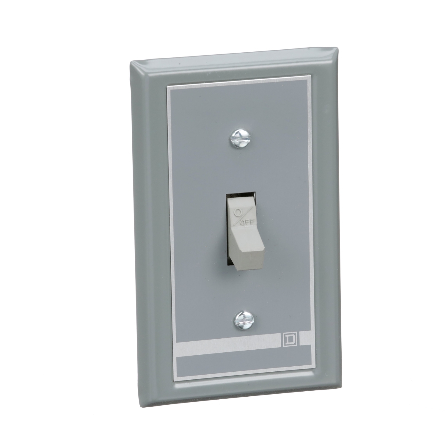 Switch, manual, 30A, 2 pole, 3 HP at 575 VAC, single phase, toggle operated, no indicator, NEMA 1 flush mount