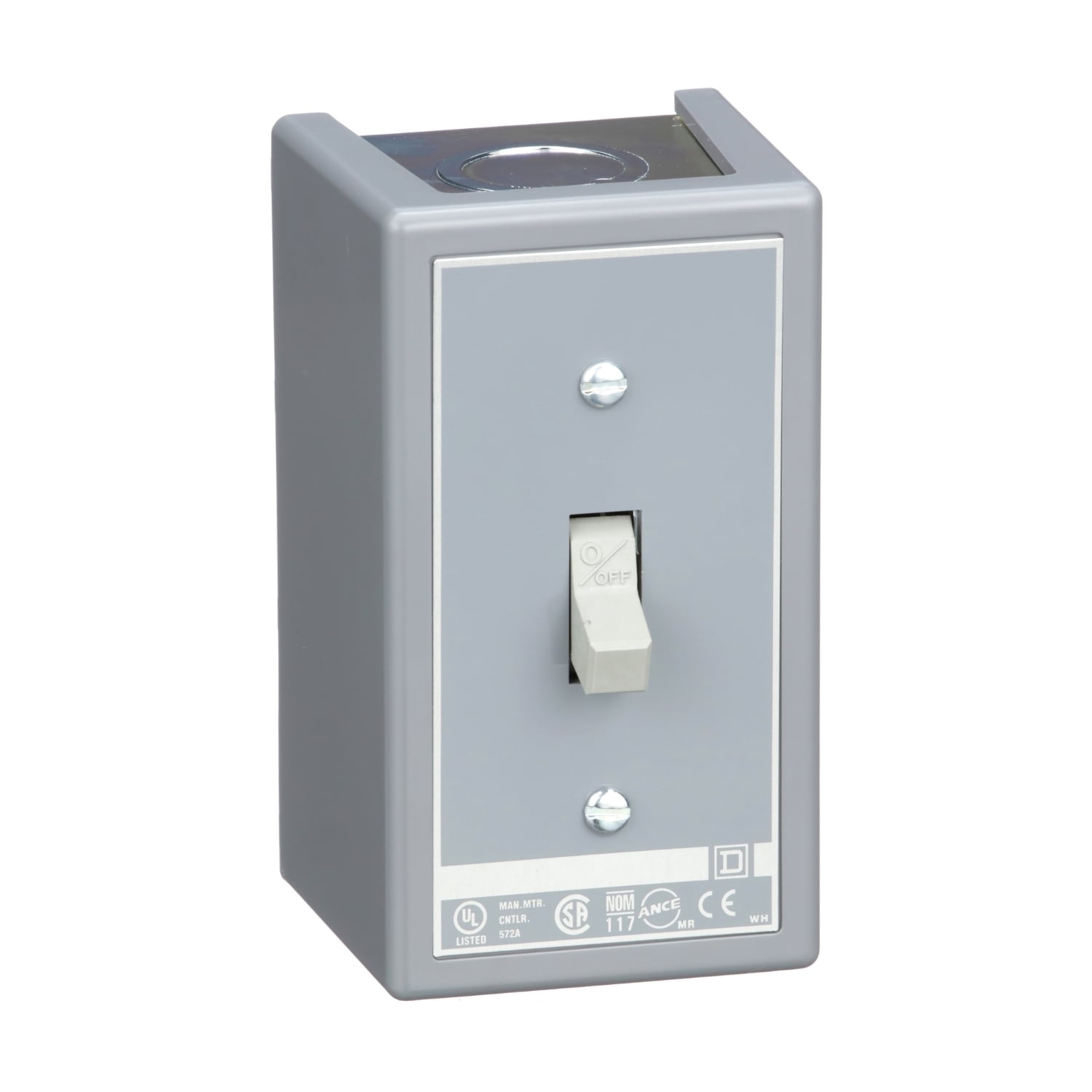 2510KG2 Type K 3-ph 1-Unit Standard Manual Switch, 600 VAC, 230 VDC, 30 A, 1 hp at 90 VDC/1-1/2 hp at 230 VDC/2 hp at 115 VDC/115 VAC/7-1/2 hp at 230 VAC/230 VDC/600 VAC/10 hp at 575 VAC/460 VAC Power Rating