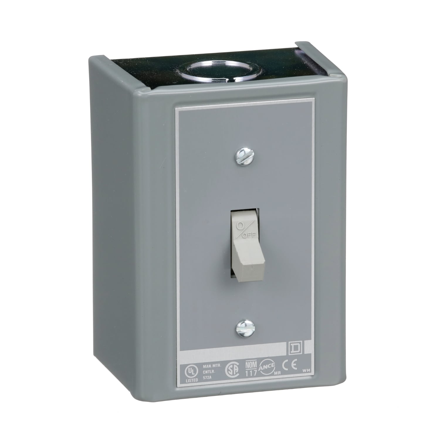 2510KGJ2 Type K Non-Reversing Manual Switch, 3 Poles, NEMA 1 Enclosure