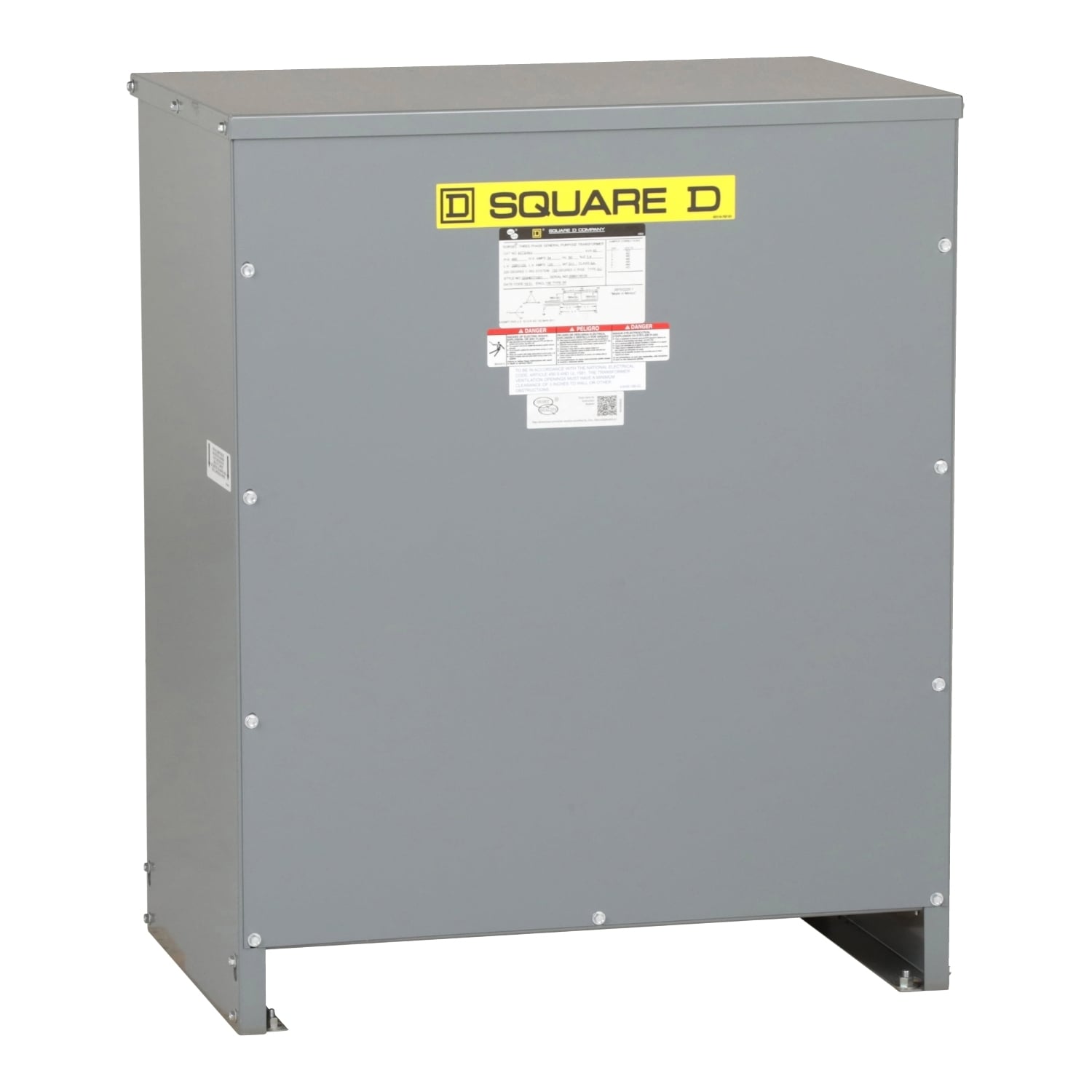 45T3HNV Dry General Purpose Non-Ventilated Transformer, 480 Delta V AC Primary, 208Y/120 VAC Secondary, 45 kVA Power Rating, 60 Hz, 3 Phase
