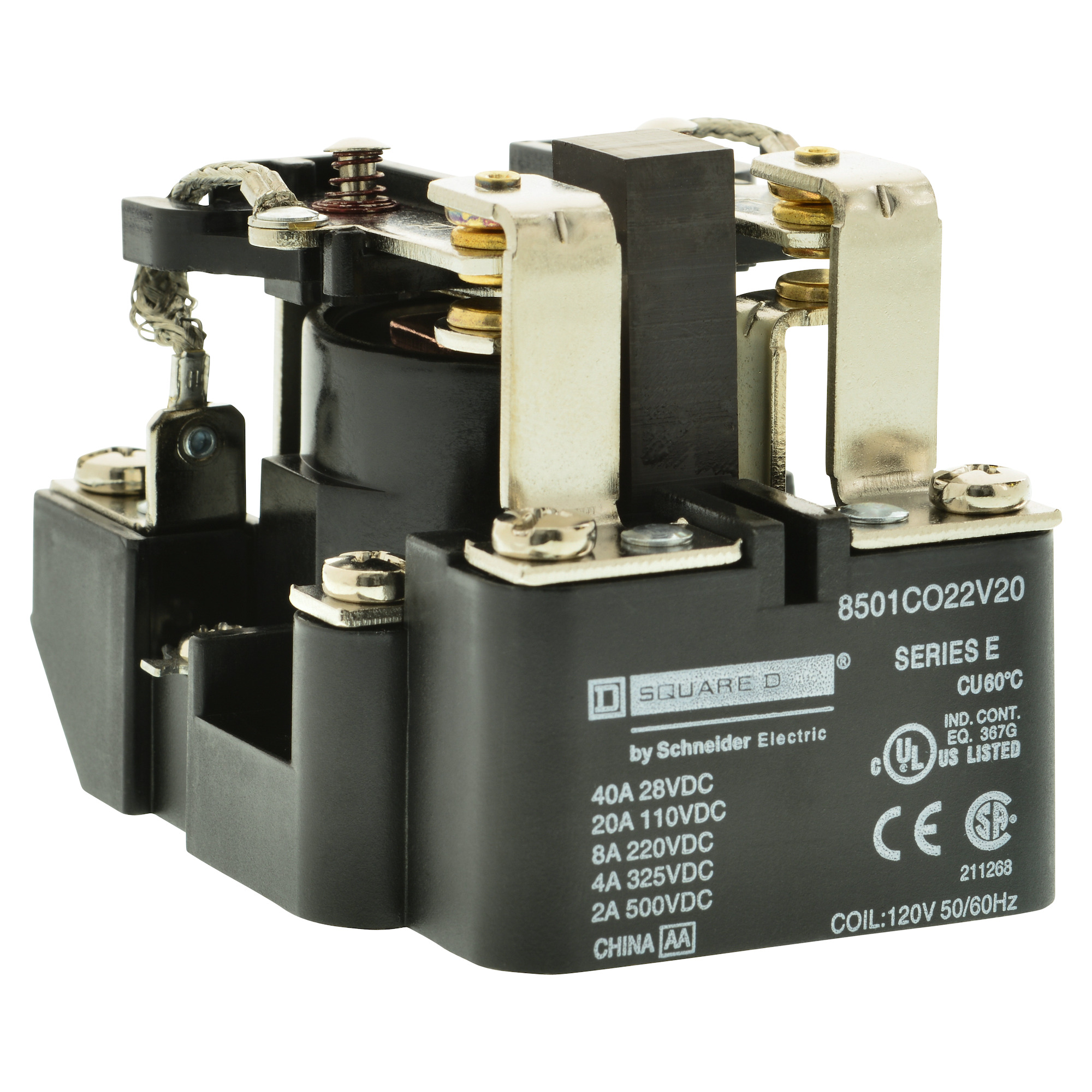 8501CDO22V51 Heavy Duty Type C Power Relay, 4 A, 8 Pin, 2NO-2NC 2 Form C DPDT Contact, 12 V DC V Coil