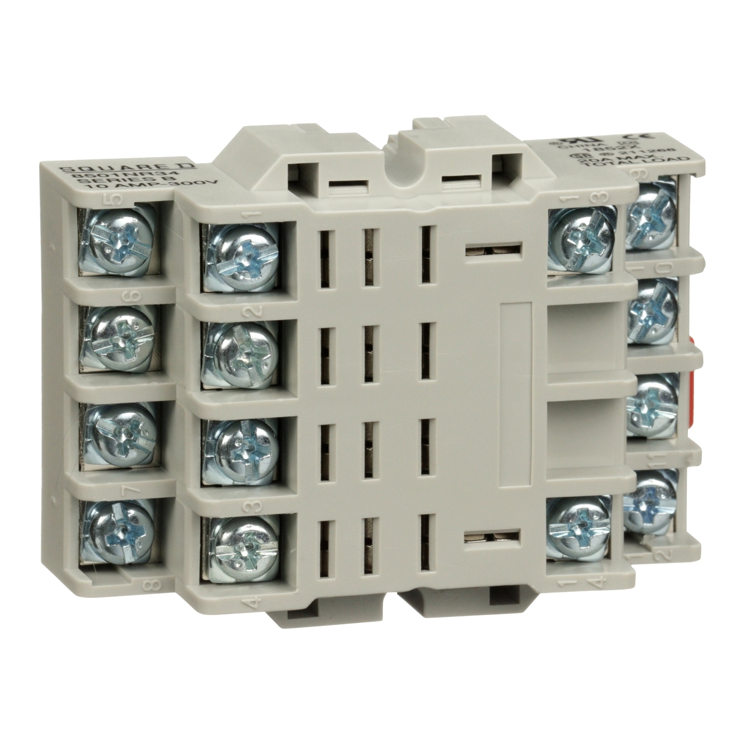 8501NR34 Type NR Relay Socket, 300 V AC, 10 A, For Use With Class 8501 Type R General Purpose Relay, 14 Pin