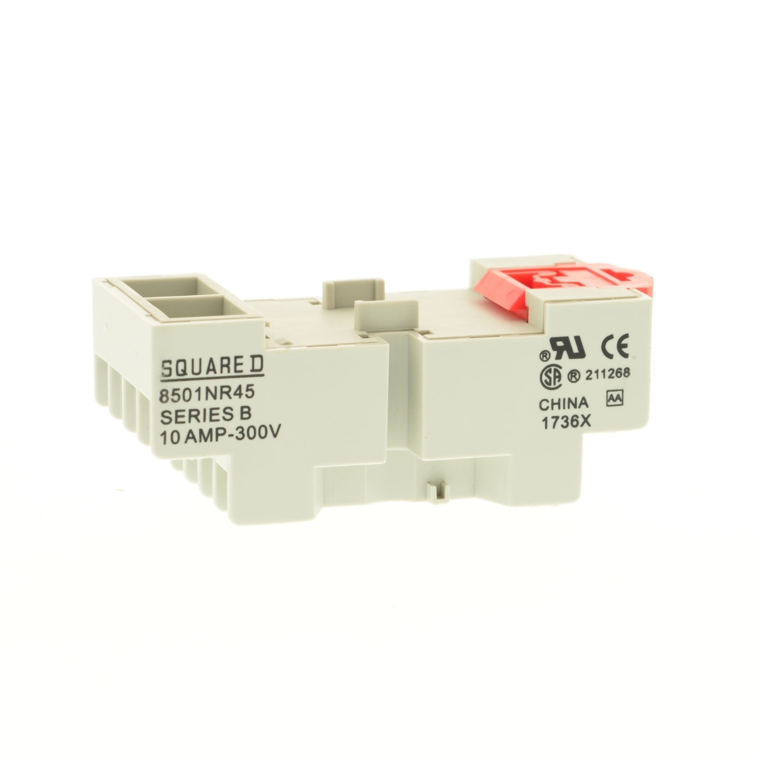 8501NR45B Type NR Relay Socket, 300 V AC, 10 A, For Use With Class 8501 Type R General Purpose Relay, 14 Pin