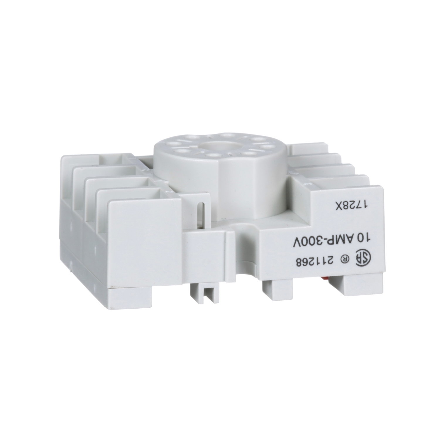 8501NR51 1-Tier Type K Relay Socket, 600 V AC, 10 A, For Use With Class 8501 Series Miniature Plug-In Relay, 8 Pin