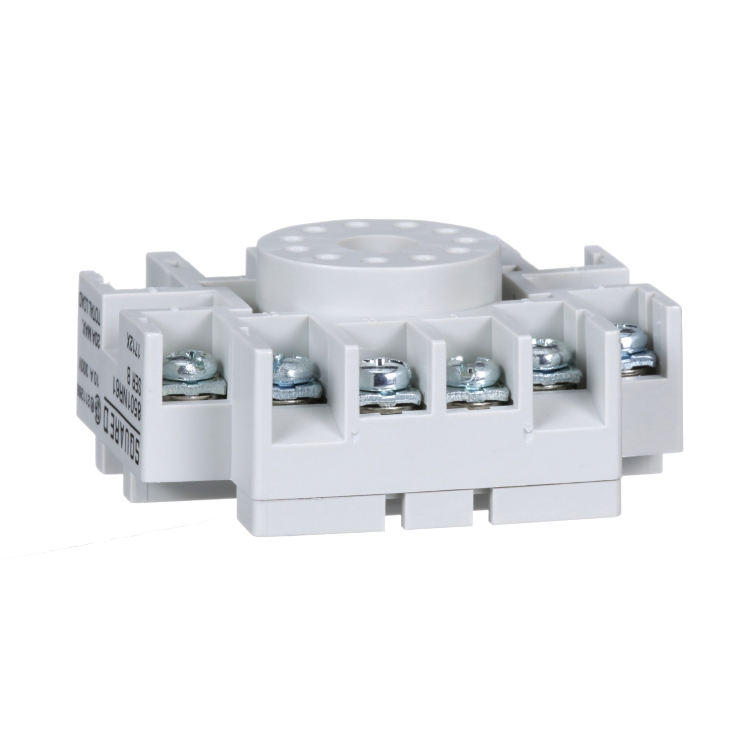 8501NR61B Type K Relay Socket, 300/600 V AC, 5 to 15 A, For Use With Class 8501 Series Miniature Plug-In Relay, 11 Pin