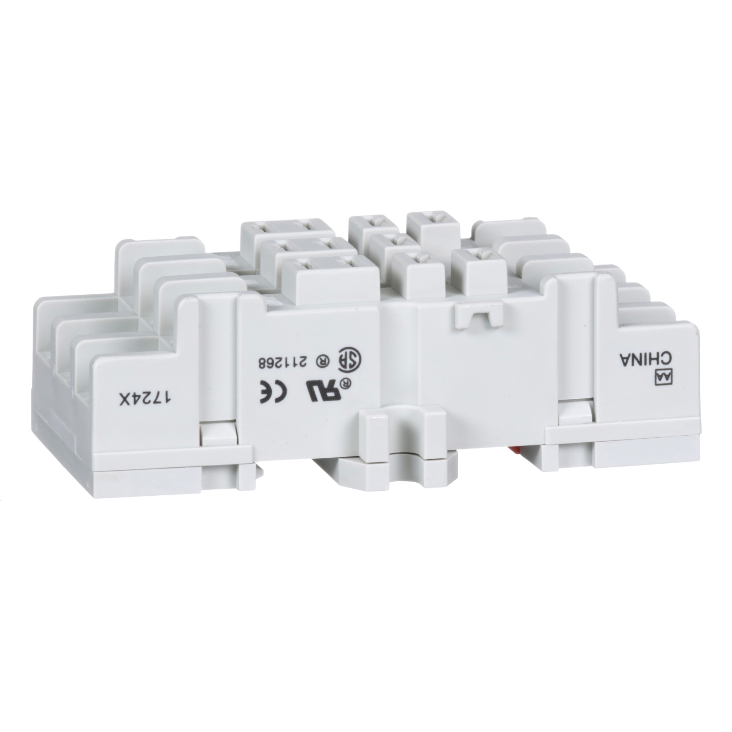 8501NR82 Type K Double Tier Relay Socket, 600 V AC, 10 A, For Use With Class 8501 Series Miniature Plug-In Relay, 11 Pin