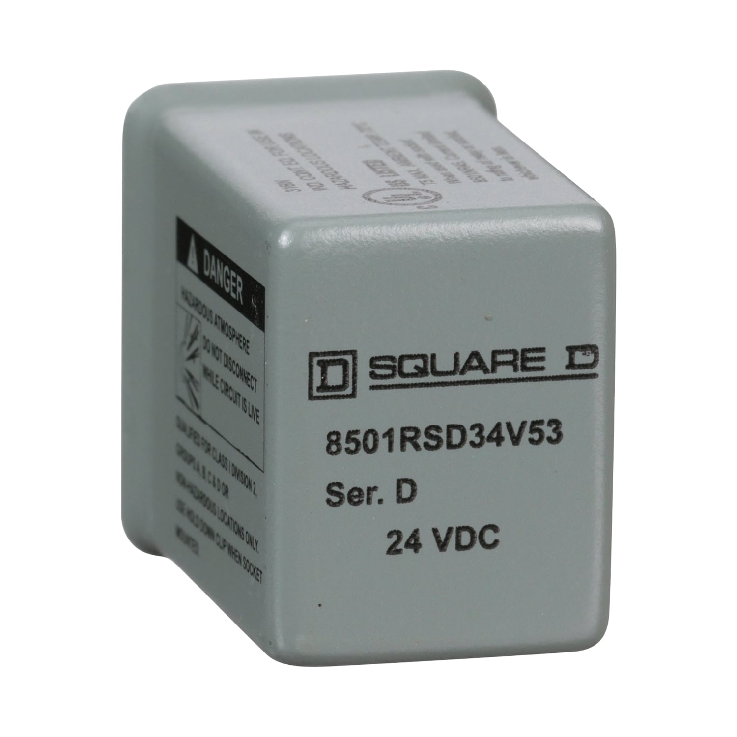 8501RSD34V53 Type R Low Voltage Miniature Plug-In Relay, 5 A, 14 Pin, 4 Form C 4PDT Contact, 240 V AC, 30 V DC V Coil