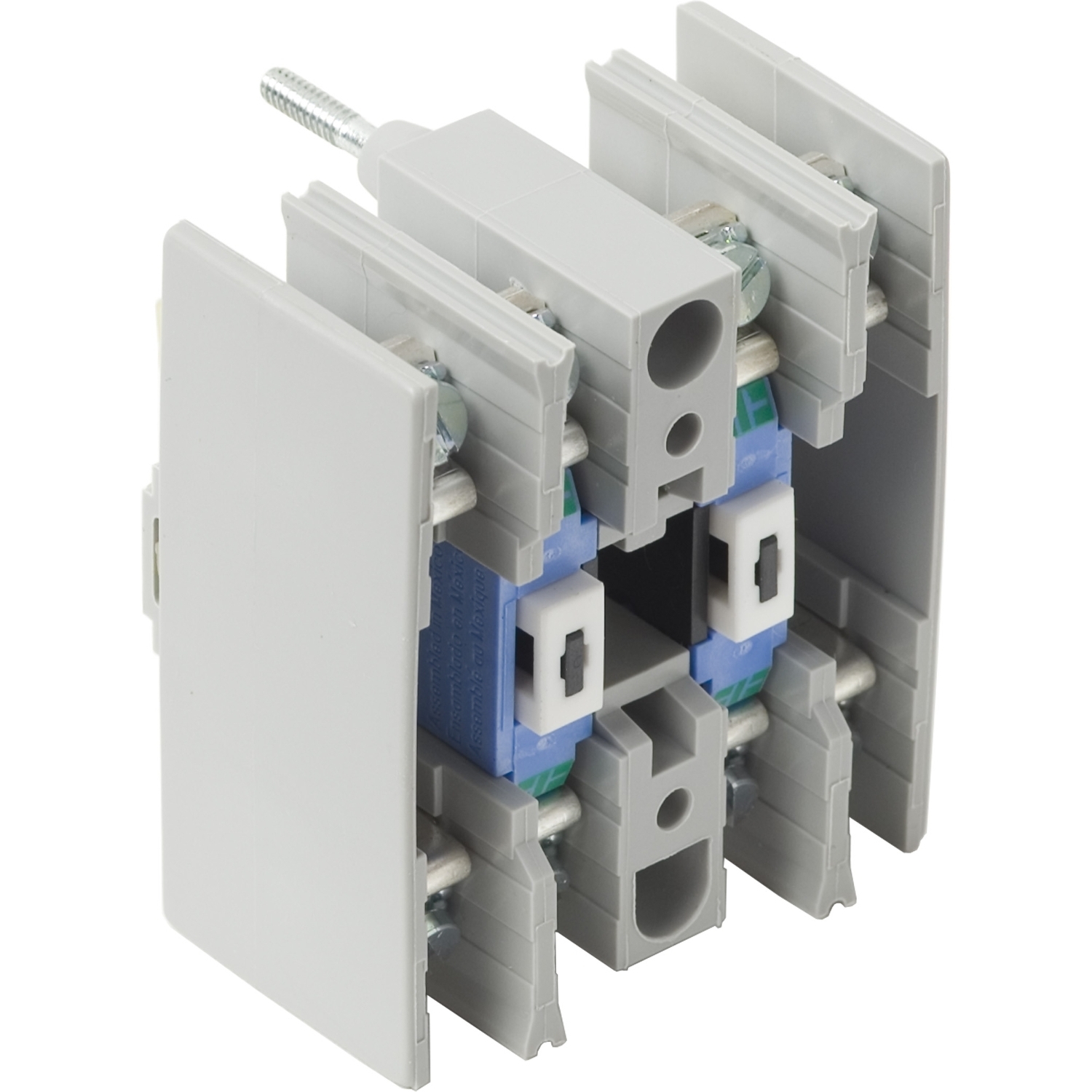 8501XB20 Type X Adder Deck, 2NO Contact Cartridges, 2-Poles, Screw Clamp Connection, 12 to 18 AWG Copper Wire, Surface Mount, For Use With Class 8501 Type X NEMA Type Relays