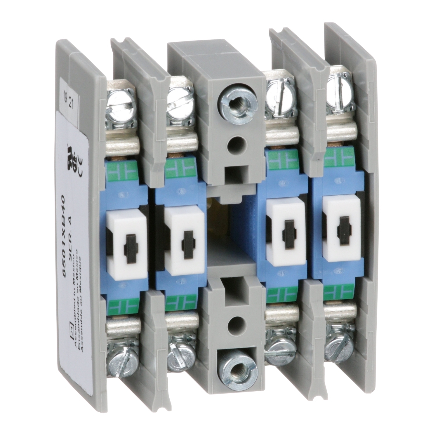 8501XB40 Type X Relay Adder Deck, 10 A, 4NO Contact Configuration, Direct/Surface Mount, -40 to 71 deg C, For Use With 8501 Type X Relay