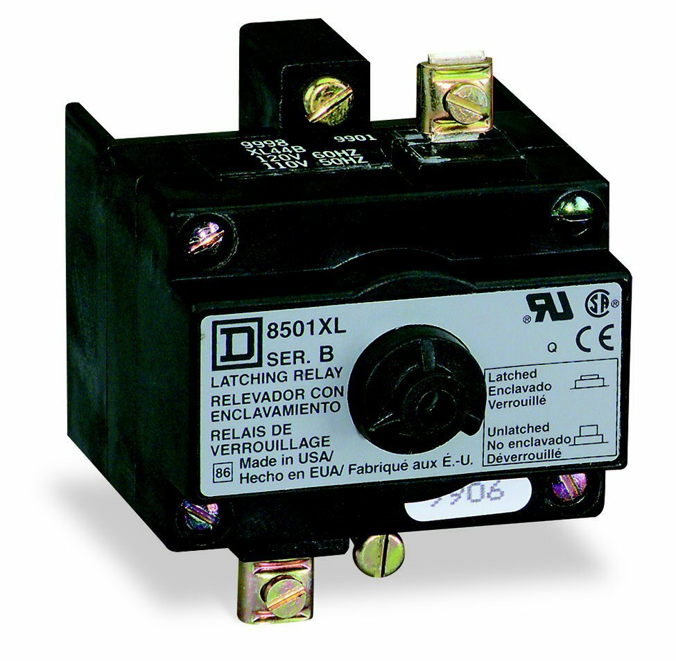 8501XLV03 Type X Mechanical Latch Attachment, 240/220 V AC at 60/50 Hz, Surface Mounting, For Use With Class 8501 NEMA Type Relay