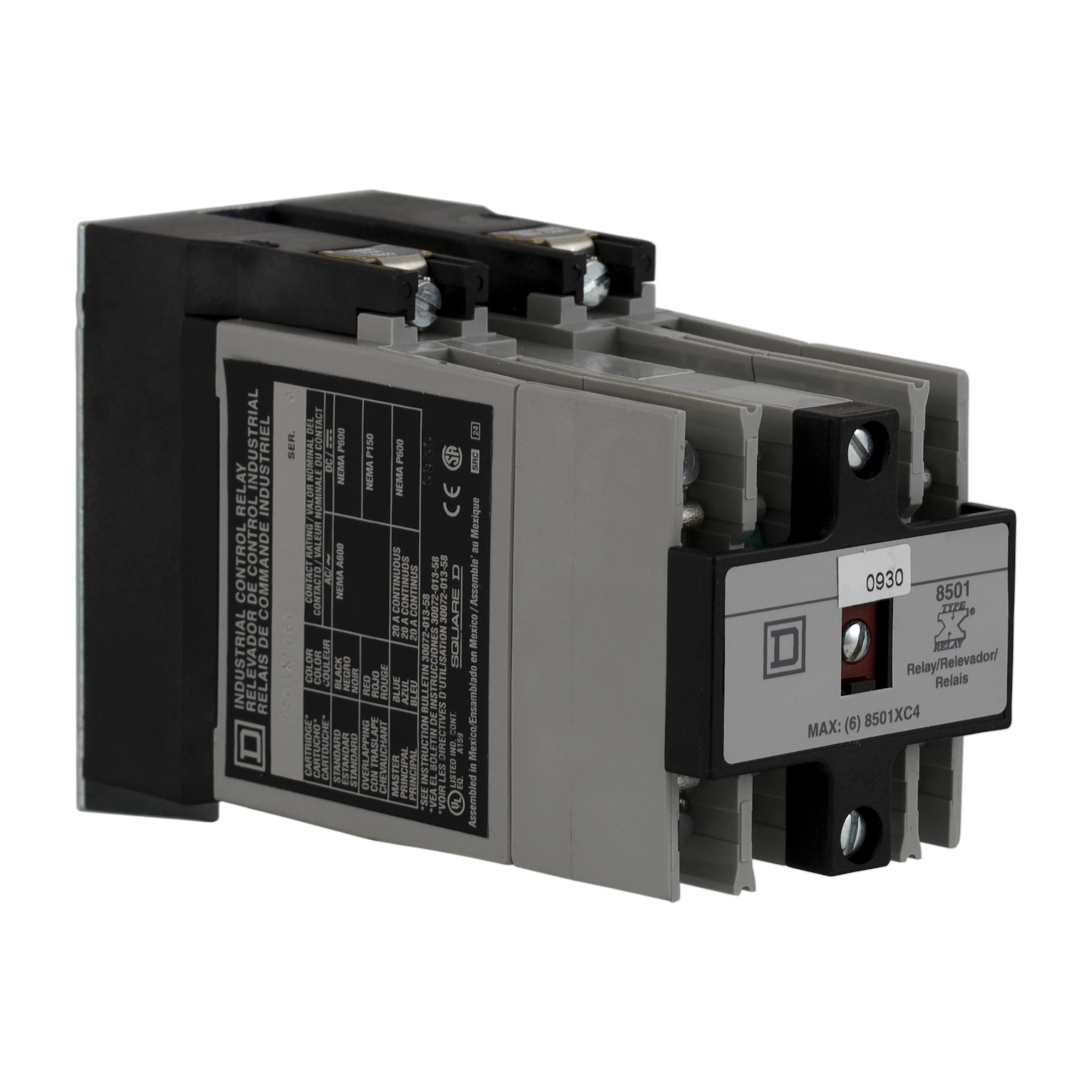 8501XM8 Type X Mounting Track, 18 in, For Use With Class 8501 Type X NEMA Type 8 Relays