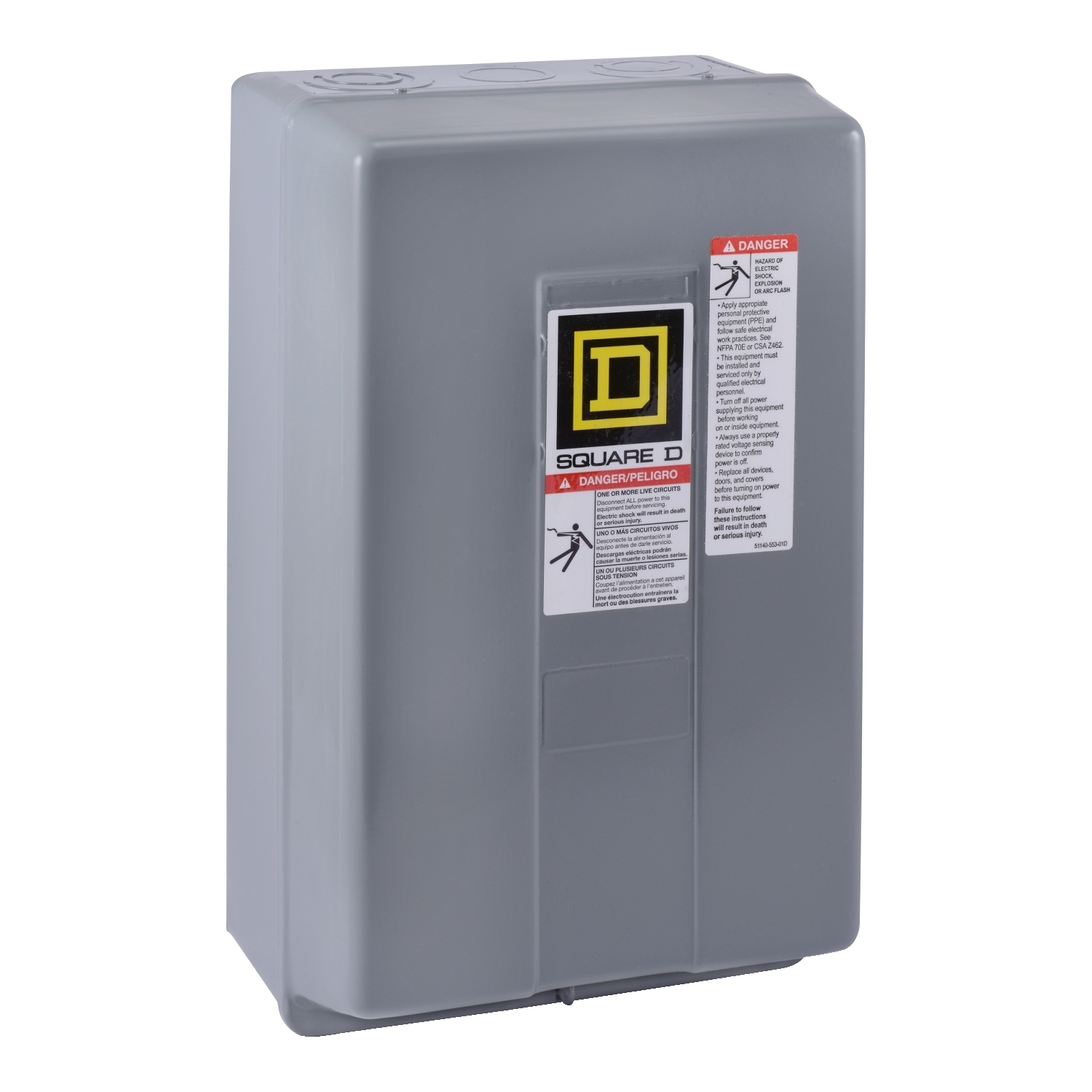 8502SDG2V02S 3-Phase Type S NEMA Contactor, 110/120 V AC V Coil, 45 A, 3 Poles