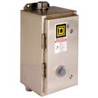 Square D,STARTER 240VAC 27AMP NEMA +OPTIONS,1,1 phase,120VAC@60Hz - 110VAC@50Hz,2-Pole,27 A,2HP@115VAC - 3HP@230VAC,600 V AC,NEMA 4/4X brushed stainless steel,S,Screw Clamp,UL Listed - CSA Certified,Used for Full-Voltage Starting and Stopping of AC Squirrel Cage Motors,melting alloy 1,starter
