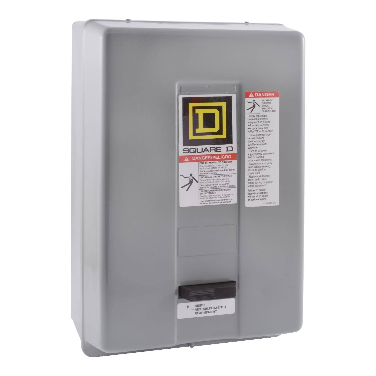 8536SDG6V02S Type S Starter, 110/120 VAC V Coil, Non-Reversing Action, 2 Poles, NEMA 1 Enclosure