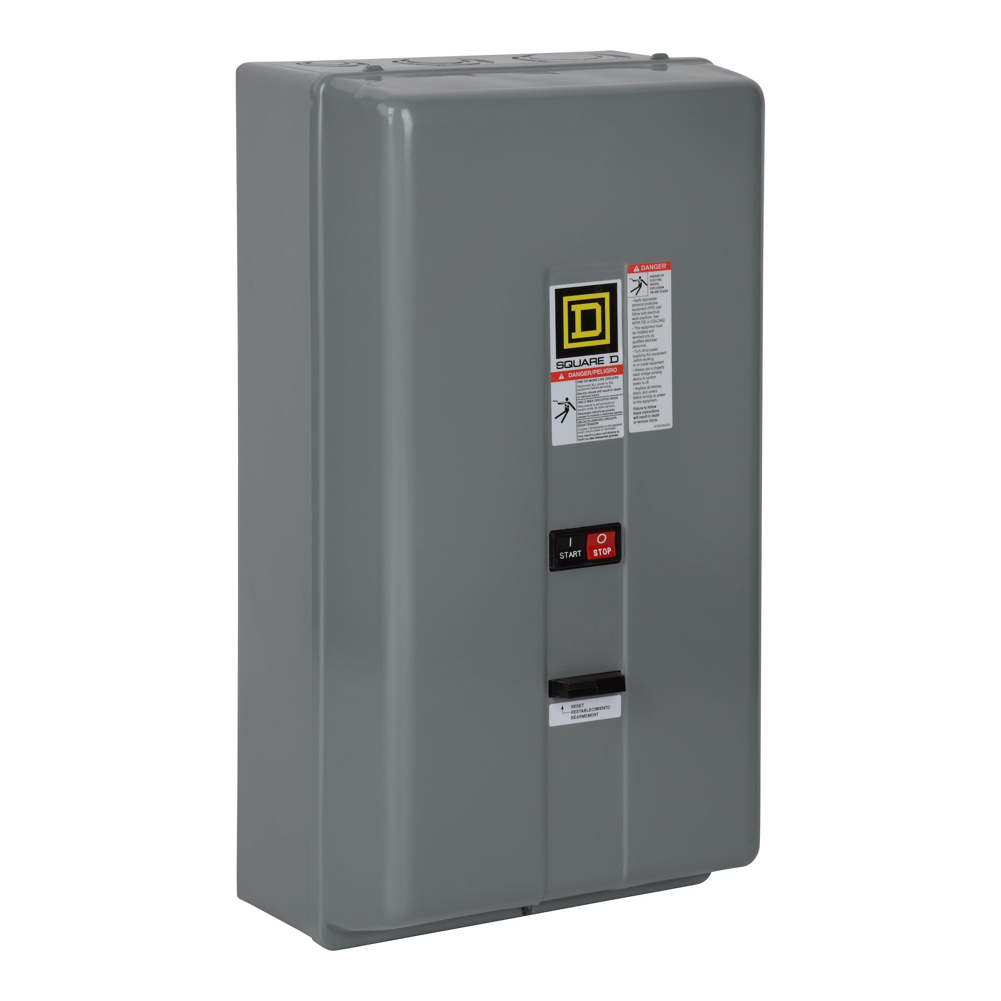 8536SEG1V02AS Type S Magnetic Starter, 110 VAC at 50 Hz/120 VAC at 60 Hz V Coil, 3 Poles, NEMA 1 Enclosure