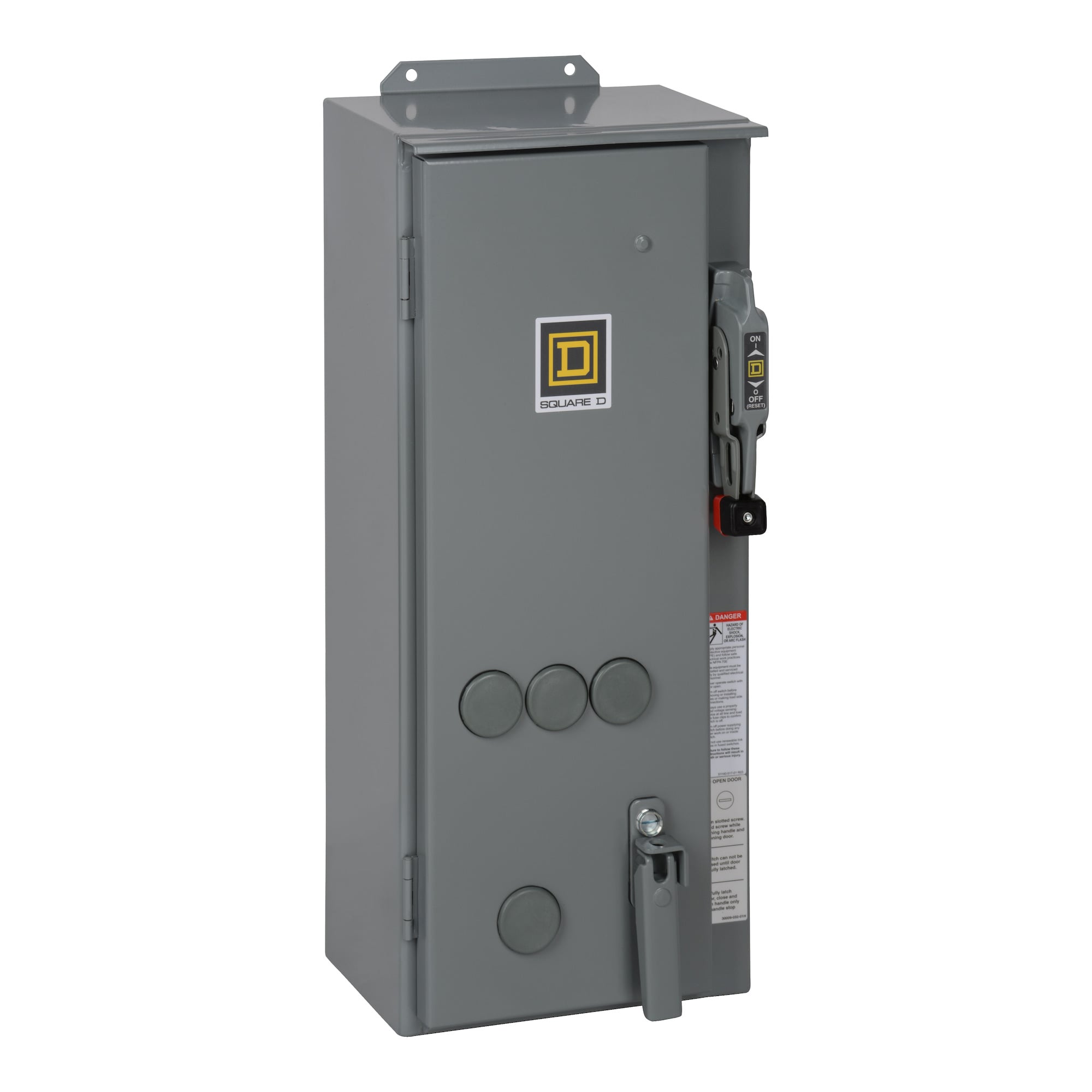8538SCA24V81F4T Type S Combination Magnetic Starter With Fusible Disconnect Switch, 480/120 VAC at 60 Hz Coil, Non-Reversing Action, 3 Poles, NEMA 12