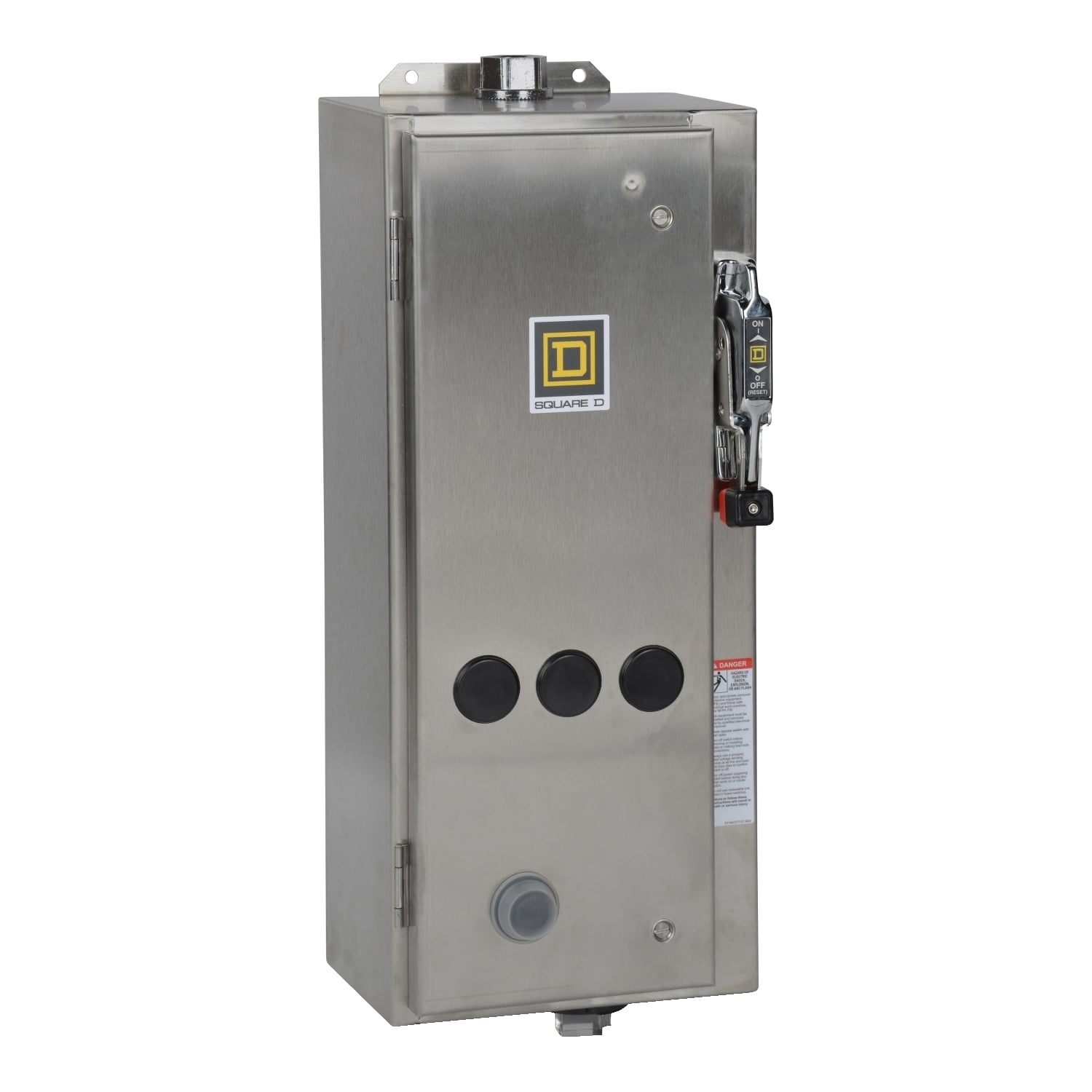8538SCW14V81F4T Type S Combination Magnetic Starter With Fusible Disconnect Switch, 480/120 V AC at 60 Hz V Coil, 3 Poles, NEMA 4/4X Enclosure