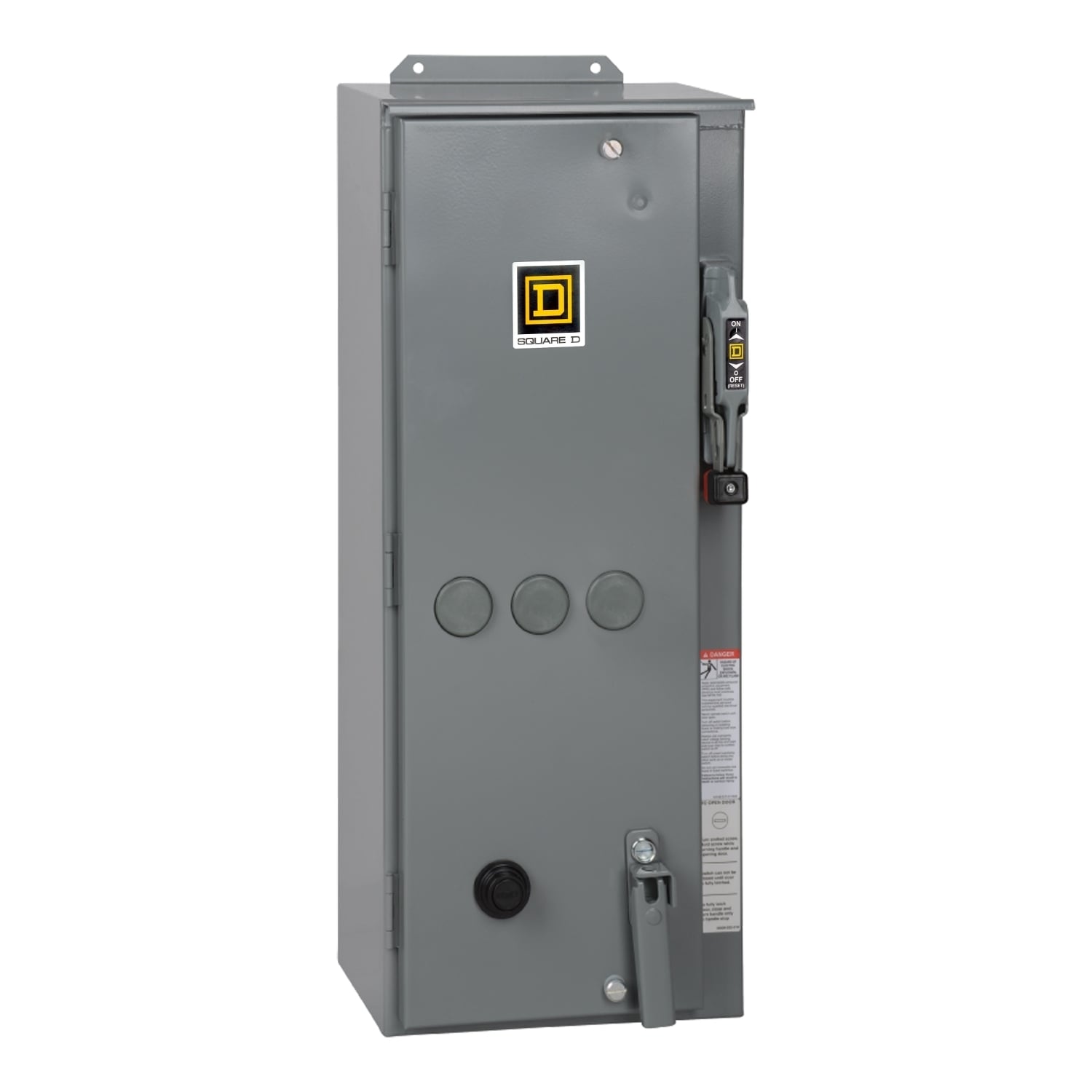 8538SDA24V02S Type S NEMA Combination Magnetic Starter With Fusible Disconnect Switch, 110/120 VAC V Coil, 3 Poles, NEMA 12 Enclosure