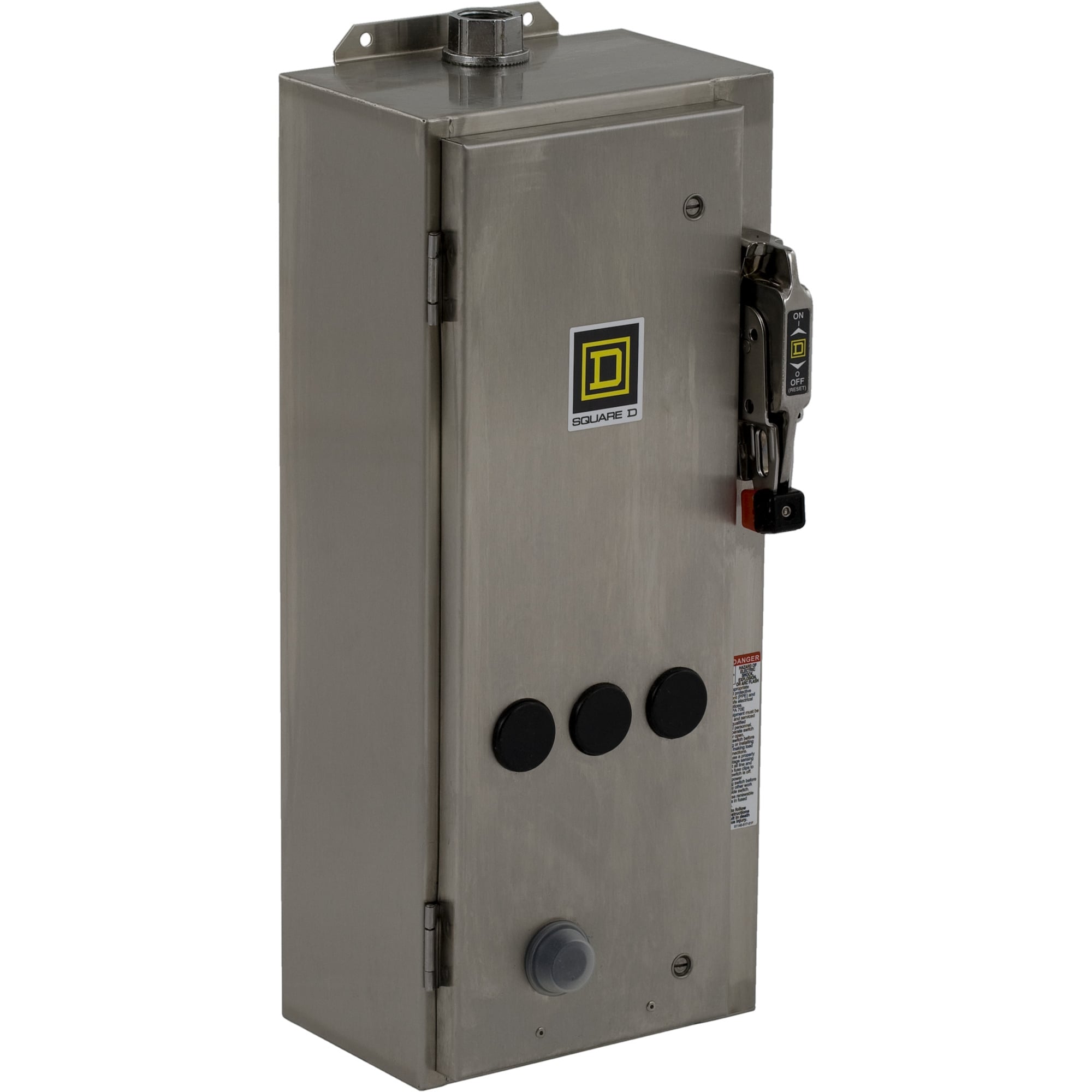8538SEW13V06 Type S Combination Magnetic Starter With Fusible Disconnect Switch, 440 V AC at 50 Hz/480 V AC at 60 Hz V Coil, 3 Poles, NEMA 4/4X Enclosure