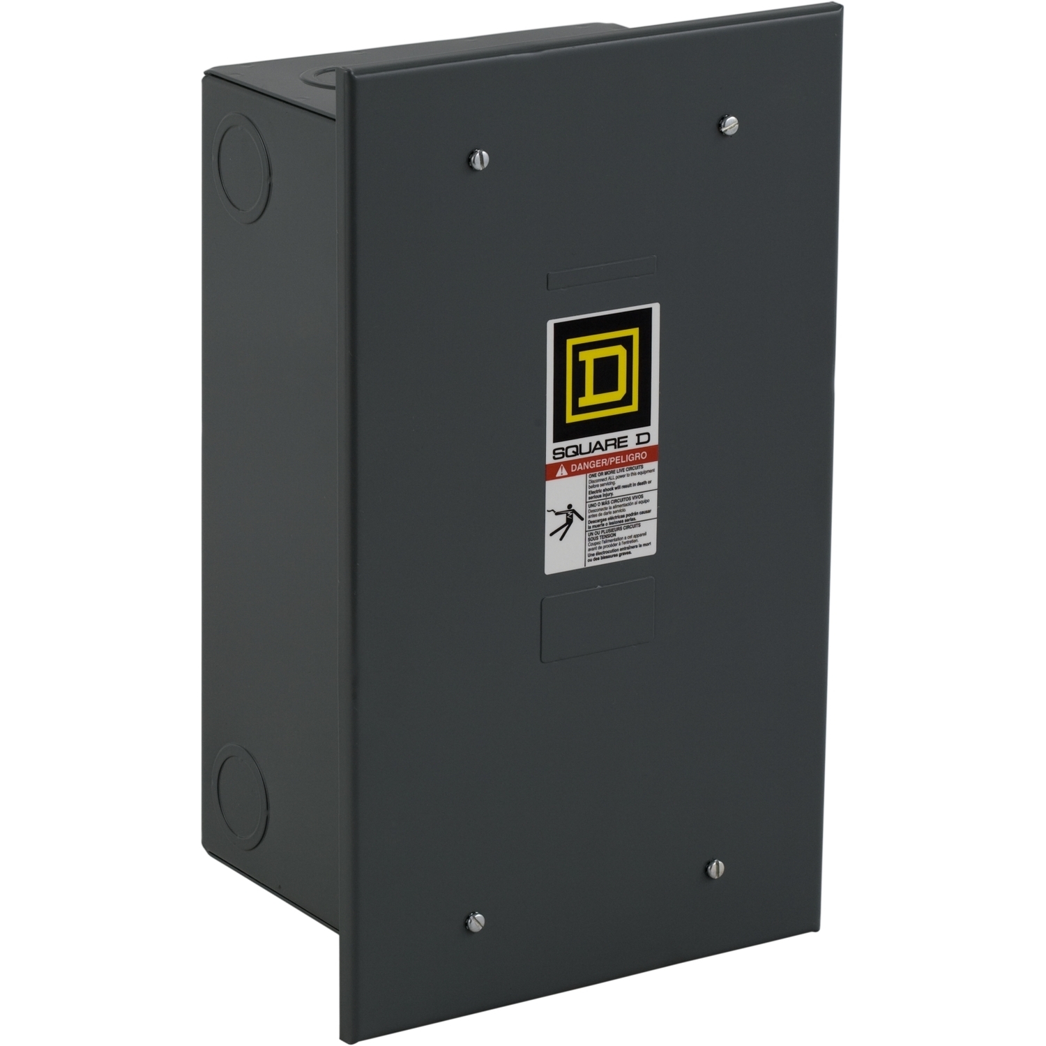 Contactor, Type L, multipole lighting, electrically held, 30A, 8 pole, 600 V, 110/120 VAC 50/60 Hz coil, NEMA 1 flush