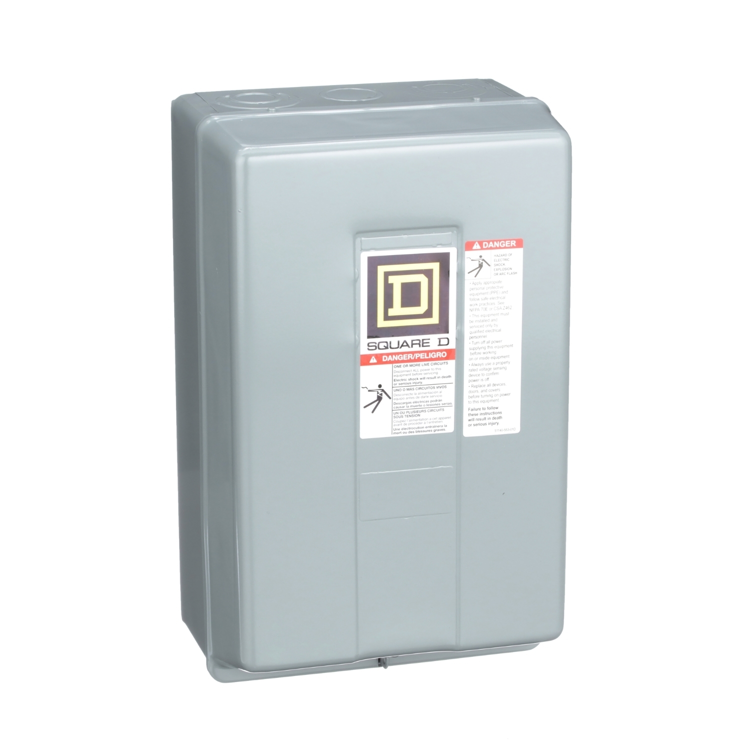 Contactor, Type L, multipole lighting, electrically held, 30A, 12 pole, 600V, 110/120VAC 50/60Hz coil, NEMA 1 [TAA]