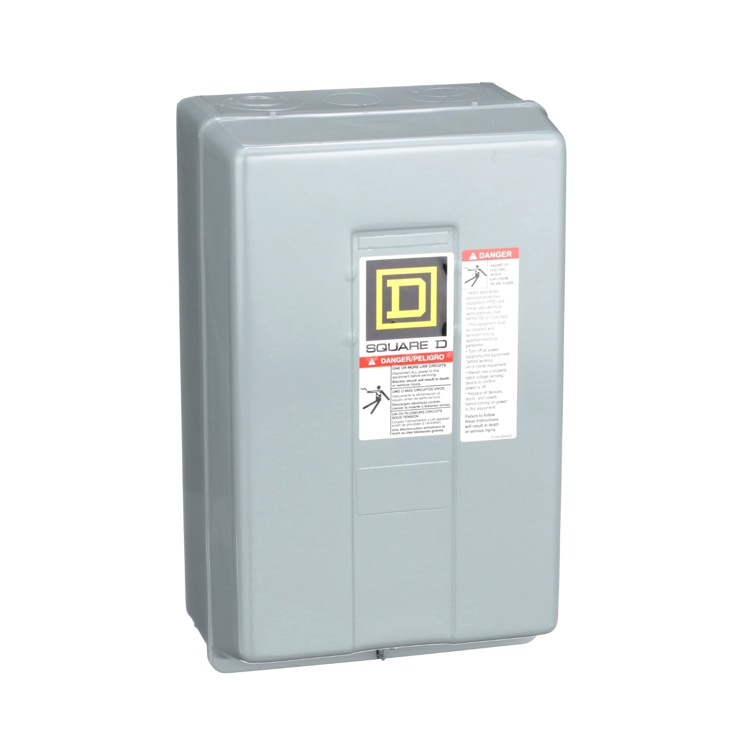 8903LG1200V02 Type L Electrically Held Multi-Pole Lighting Contactor, 110/120 V AC V Coil, 30 A, 12NO Contact, 12 Poles