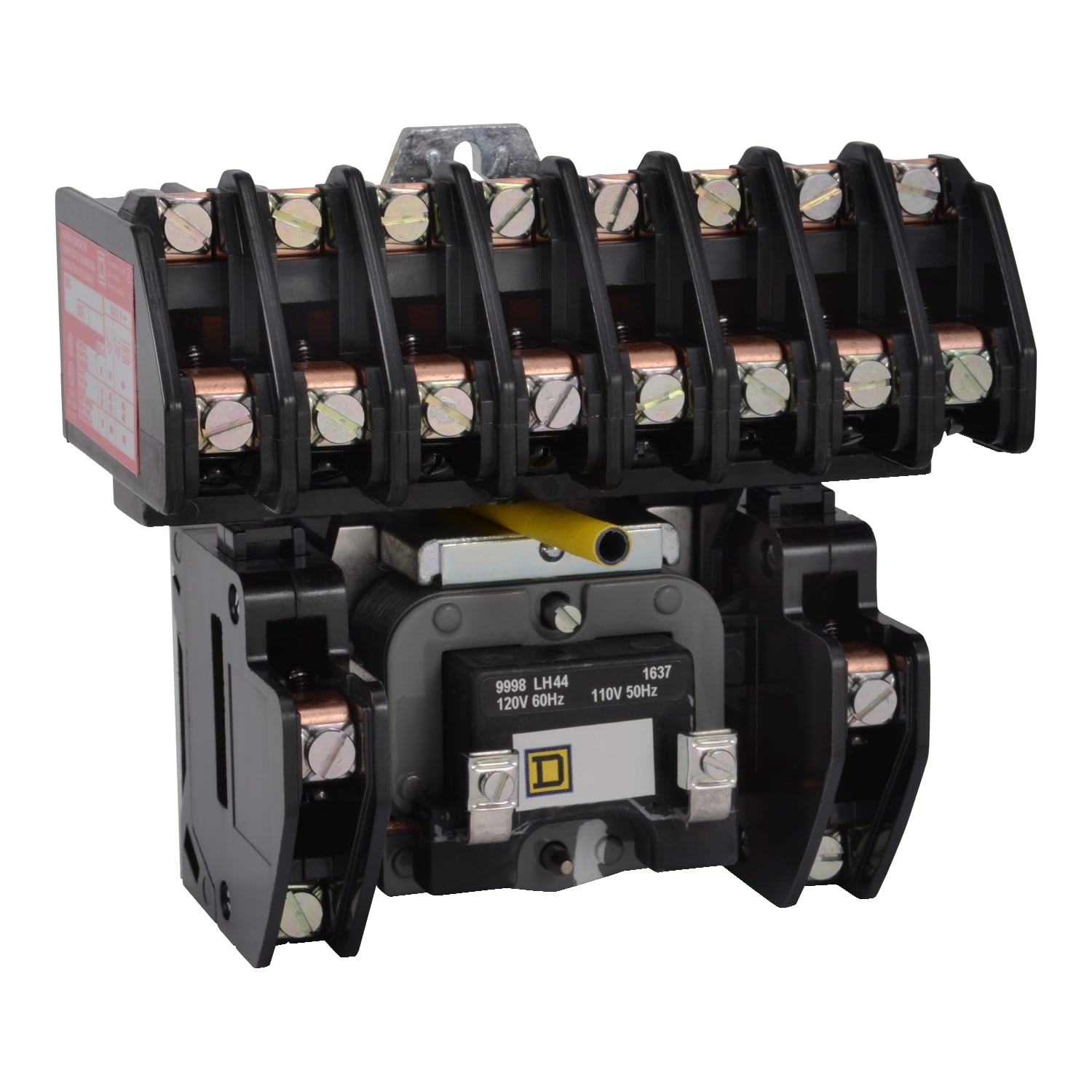 8903LO1000V02 Type L Electrically Held Multi-Pole Lighting Contactor, 110/120 V AC V Coil, 30 A, 10NO Contact, 10 Poles