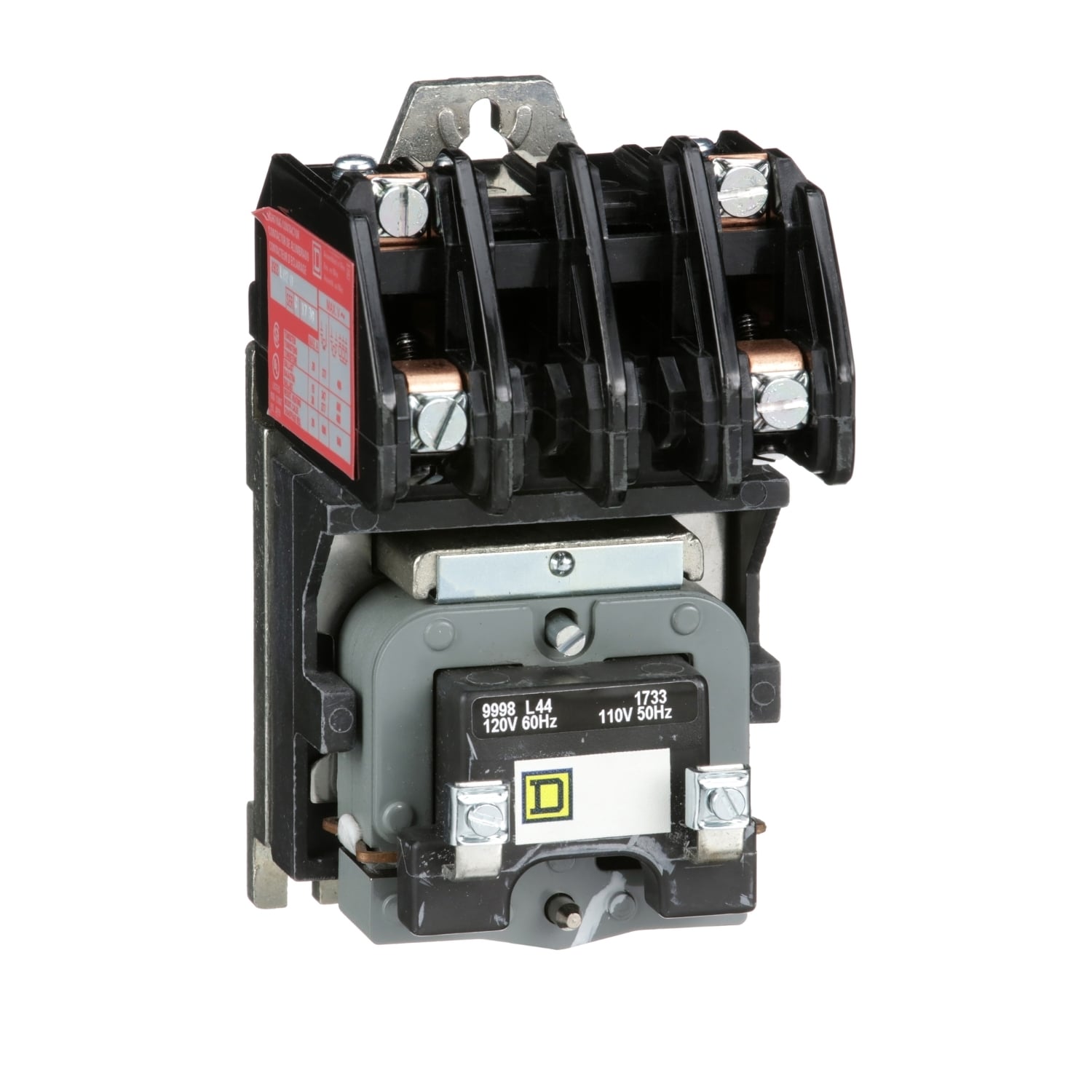 8903LO20V02 Type L Electrically Held Multi-Pole Lighting Contactor, 110/120 V AC V Coil, 30 A, 2NO Contact, 2 Poles