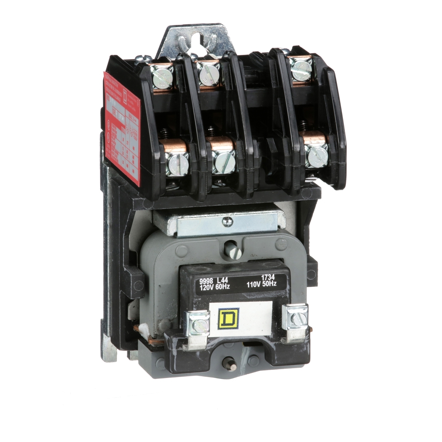8903LO30V02 8903L Type L Electrically Held Multi-Pole Contactor, 110/120 V AC V Coil, 30 A, 3NO Contact, 3 Poles