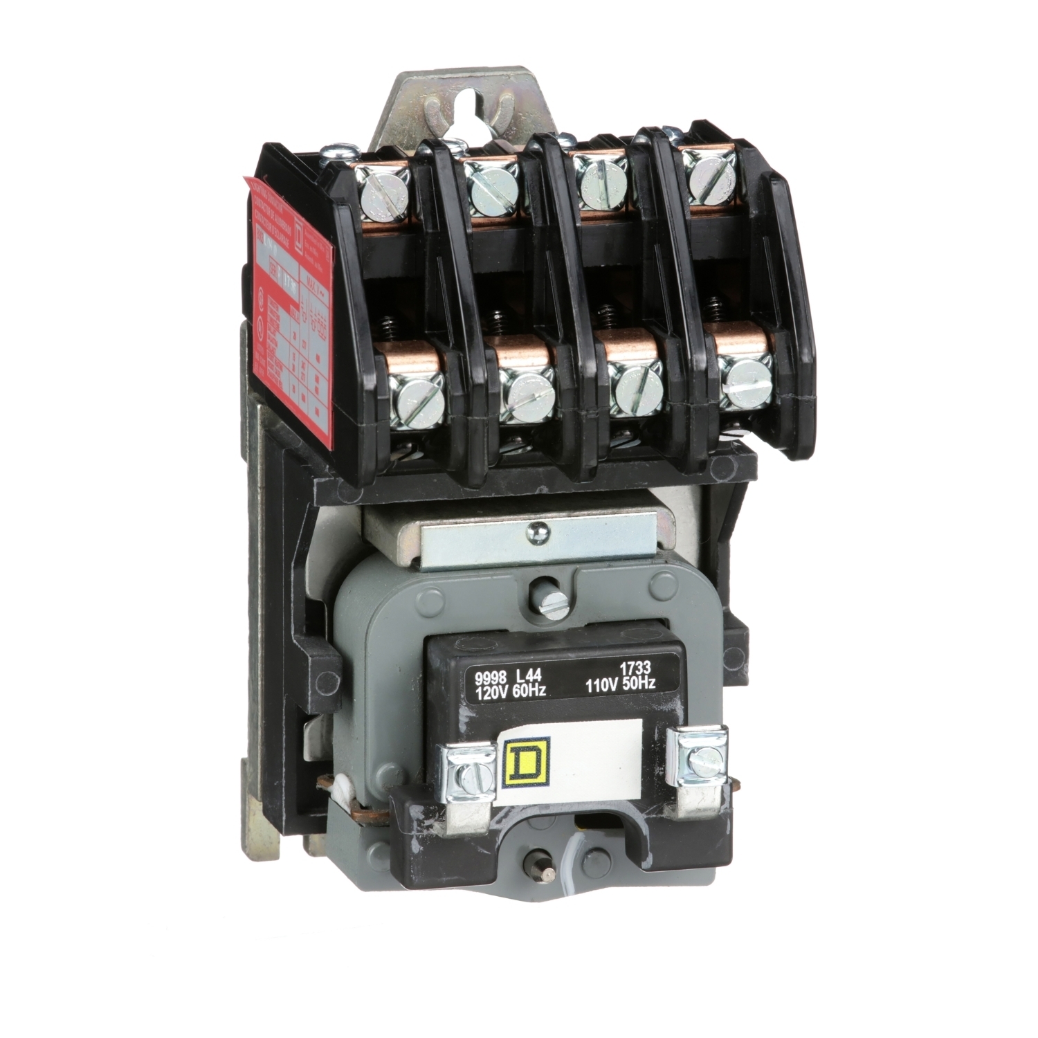 8903LO40V02 8903L Type L Electrically Held Multi-Pole Contactor, 110/120 V AC V Coil, 30 A, 4NO Contact, 4 Poles