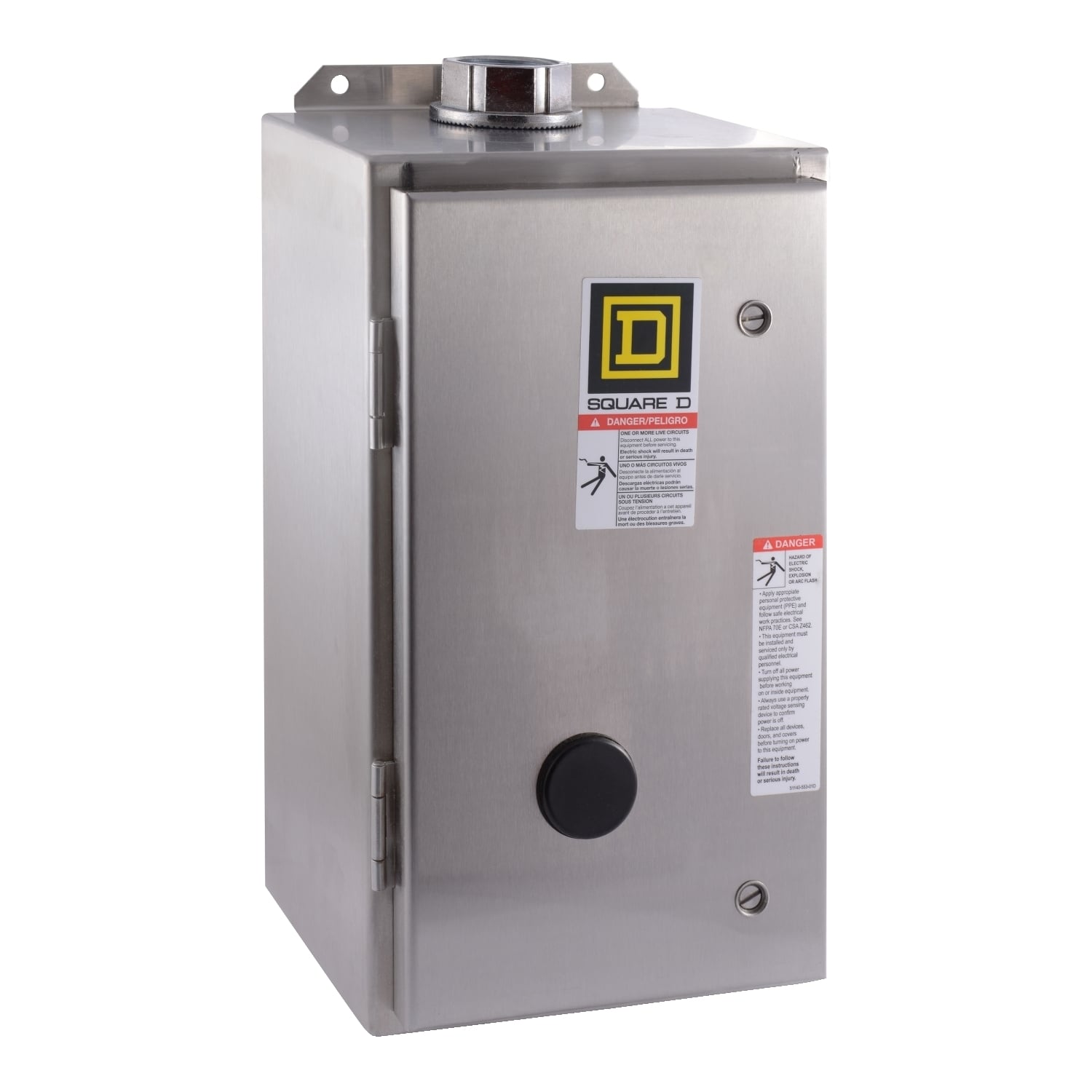 8903LW40V02 Electrically Held Type L Lighting Contactor, 110 V AC at 50 Hz to 120 V AC at 60 Hz V Coil, 4NO Contact, 4 Poles