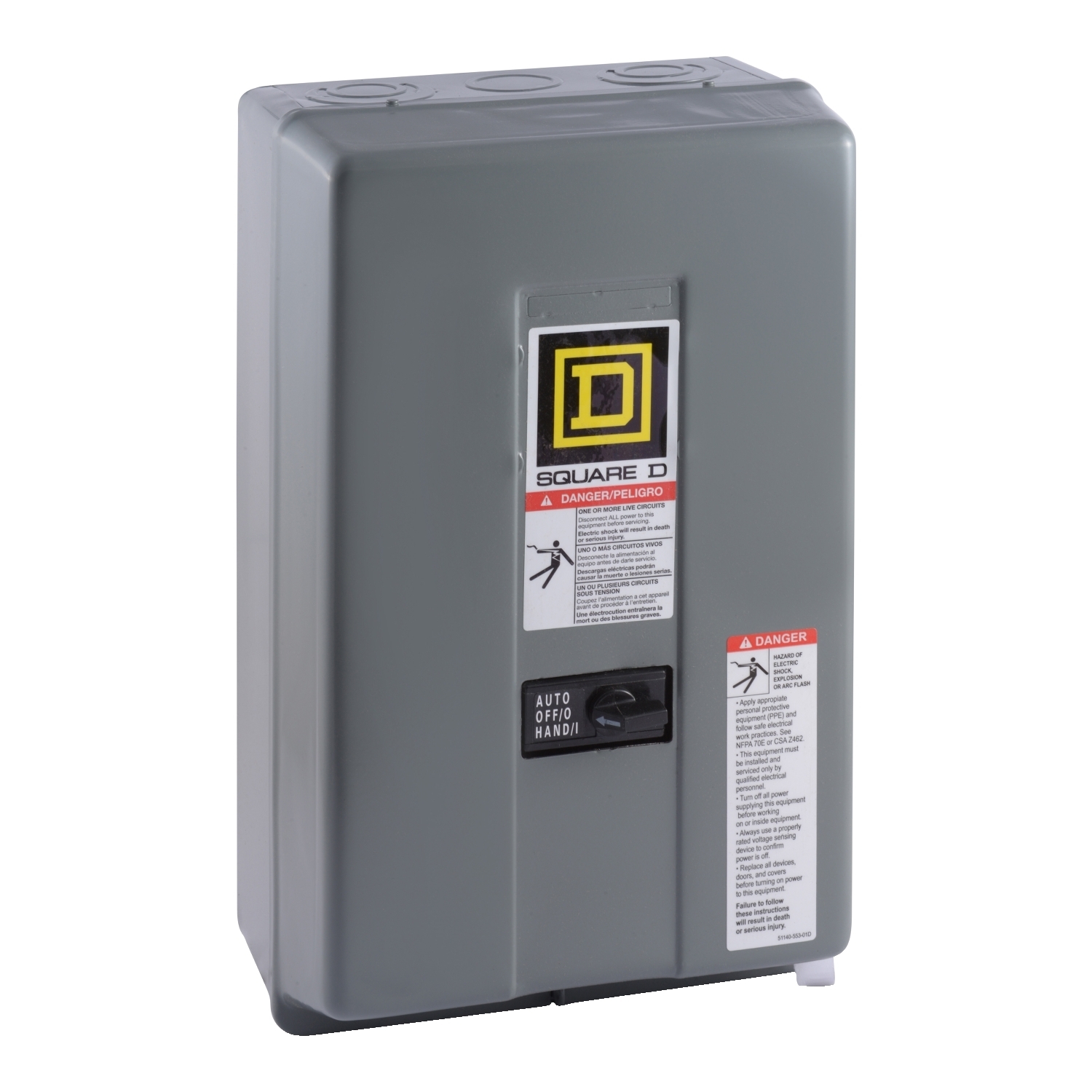 8903LXG40V02CR6 Mechanically Held Multi-Pole Type LX Lighting Contactor, 110/120 V AC V Coil, 4NO Contact, 4 Poles