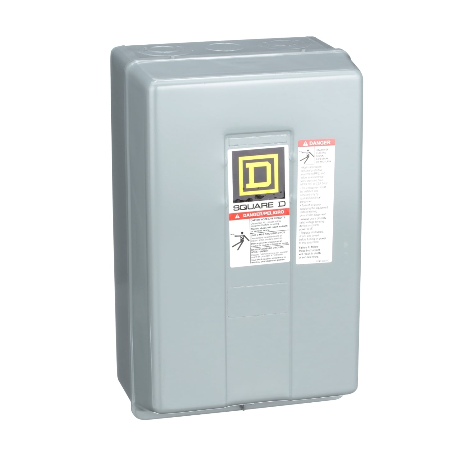 8903LXG60V02 Type LX Mechanically Held Multi-Pole Lighting Contactor, 110/120 V AC V Coil, 30 A, 6NO Contact, 6 Poles