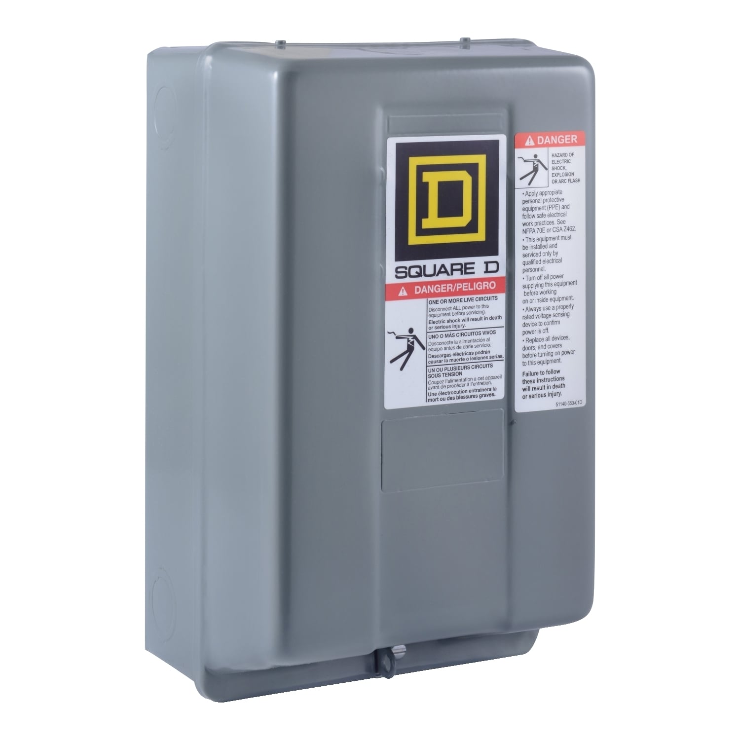8903SMG1V02 Electrically Held Type S Lighting Contactor, 110/120 V AC V Coil, 2 Poles