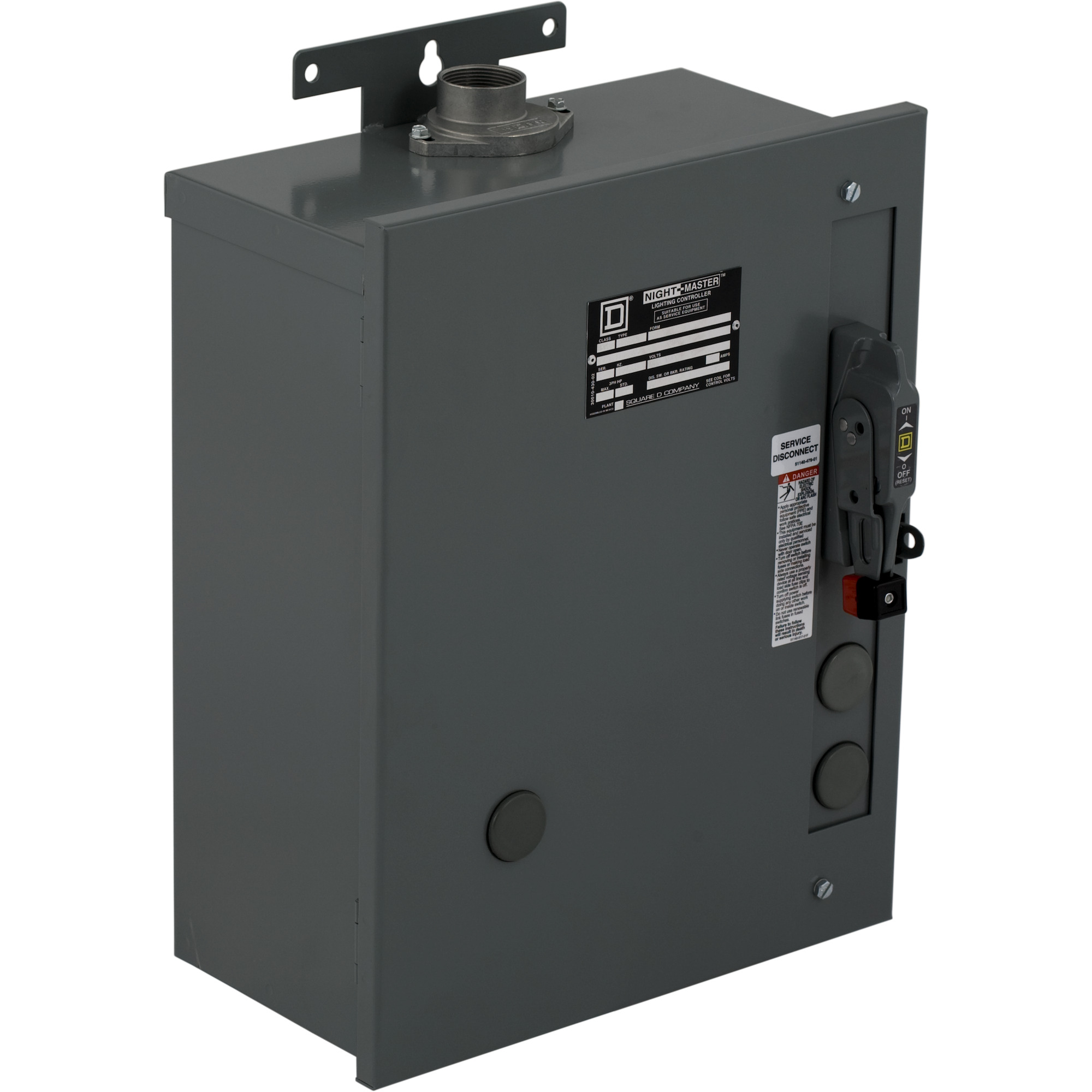 Night-Master 8903SPC81V02 Combination Electrically Held Type S Lighting Contactor, 110 V AC at 50 Hz to 120 V AC at 60 Hz V Coil, 3 Poles