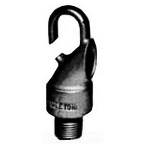FHHM-50 Unilets Flexible Male Fixture Hanger Hook With 5/8 in Dia Wireway, For Use With Threaded Metal Rigid and IMC Conduit, 1/2 in Size, 200 lb Capacity, Malleable Iron