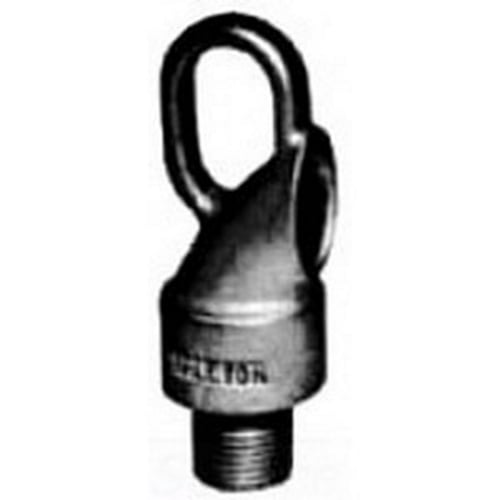 Fixture Hanger Loop, Flexible Male, Series: FH Series, For Use With: Threaded Metal Rigid and IMC Conduit, Specifications: 1/2 in Size, 350 lb Capacity, Malleable Iron, Clear Chromate/Zinc Electroplate Finish, 3.88 in L Dimensions
