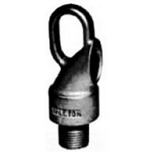 Pendent Male Hanger Loop; 3/4 Inch, Malleable Iron, Zinc Electro-Plated and Clear Chromate