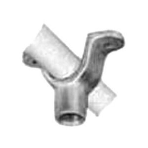 FHS5075 Unilets Support Hanger, For Use With Threaded Metal Rigid and IMC Conduit, 3/4 or 1/2 in Size, 350 lb Capacity, Malleable Iron