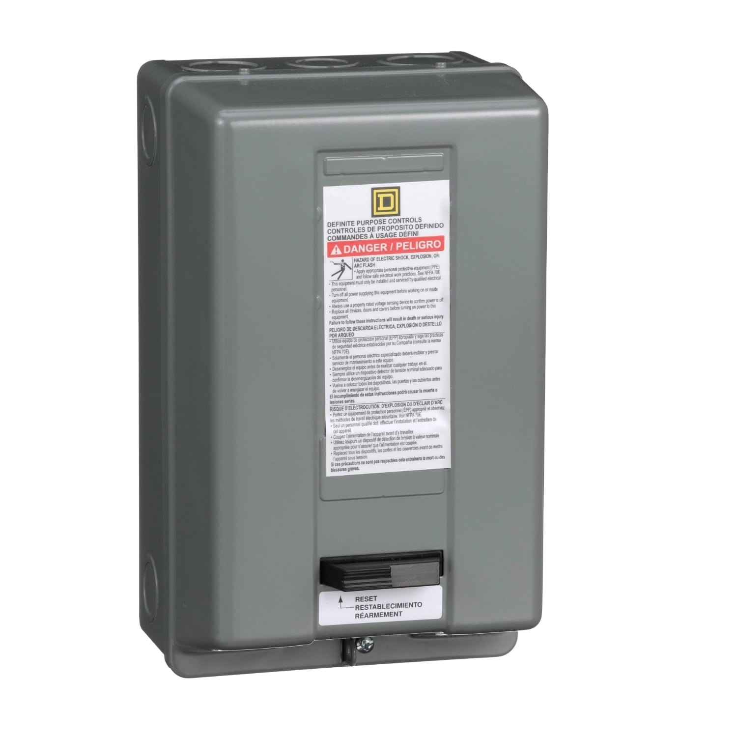 8911DPSG43V06 Type DPS Definite Purpose Starter, 440 V AC at 50 Hz/480 V AC at 60 Hz Coil, 3 Poles, NEMA 1