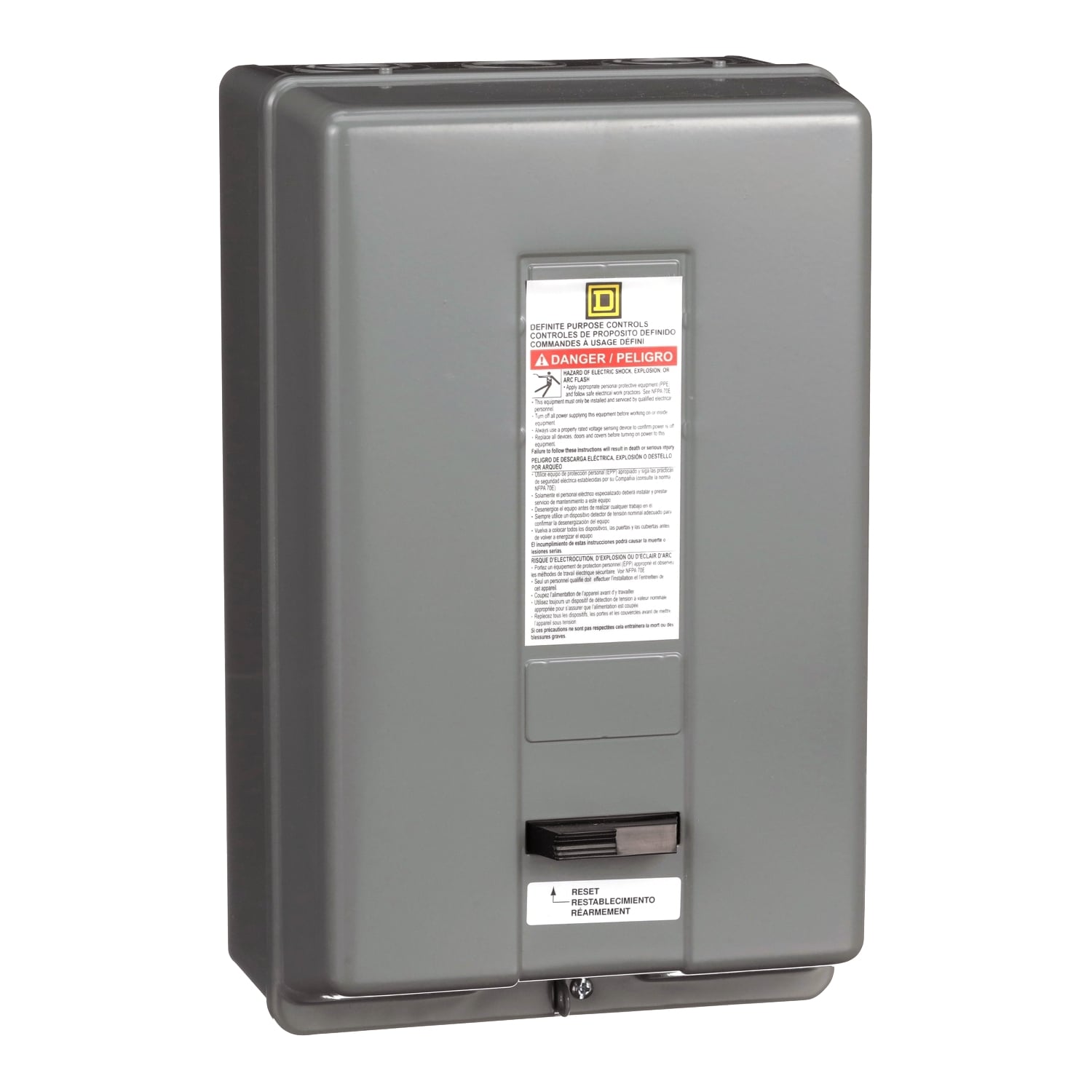 8911DPSG52V09 Type DPS Definite Purpose Starter, 220 V AC at 50 Hz, 208/240 V AC at 60 Hz V Coil, 2 Poles, NEMA 1 Enclosure