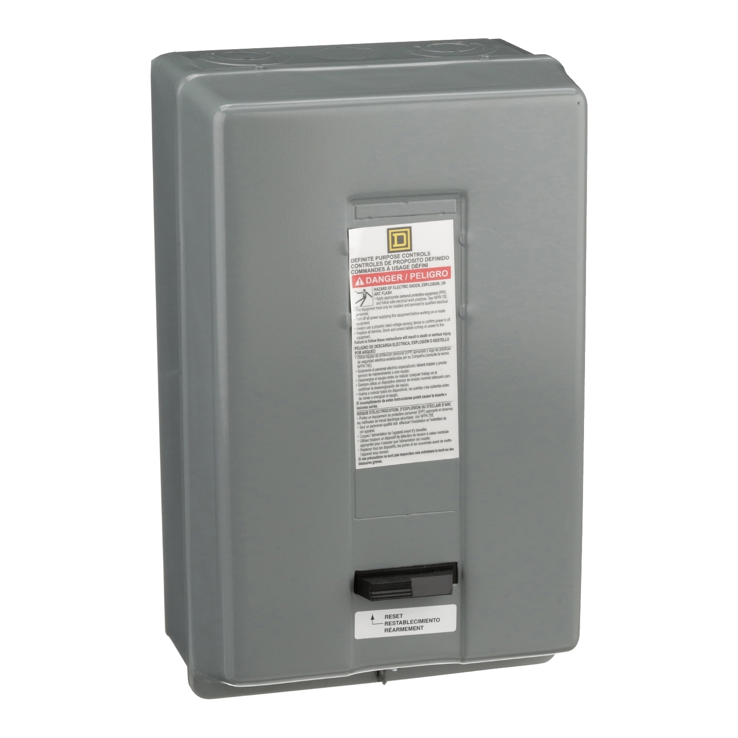 8911DPSG53V09 Type DPS Definite Purpose Starter, 220 V AC at 50 Hz/208/240 V AC at 60 Hz Coil, 3 Poles, NEMA 1