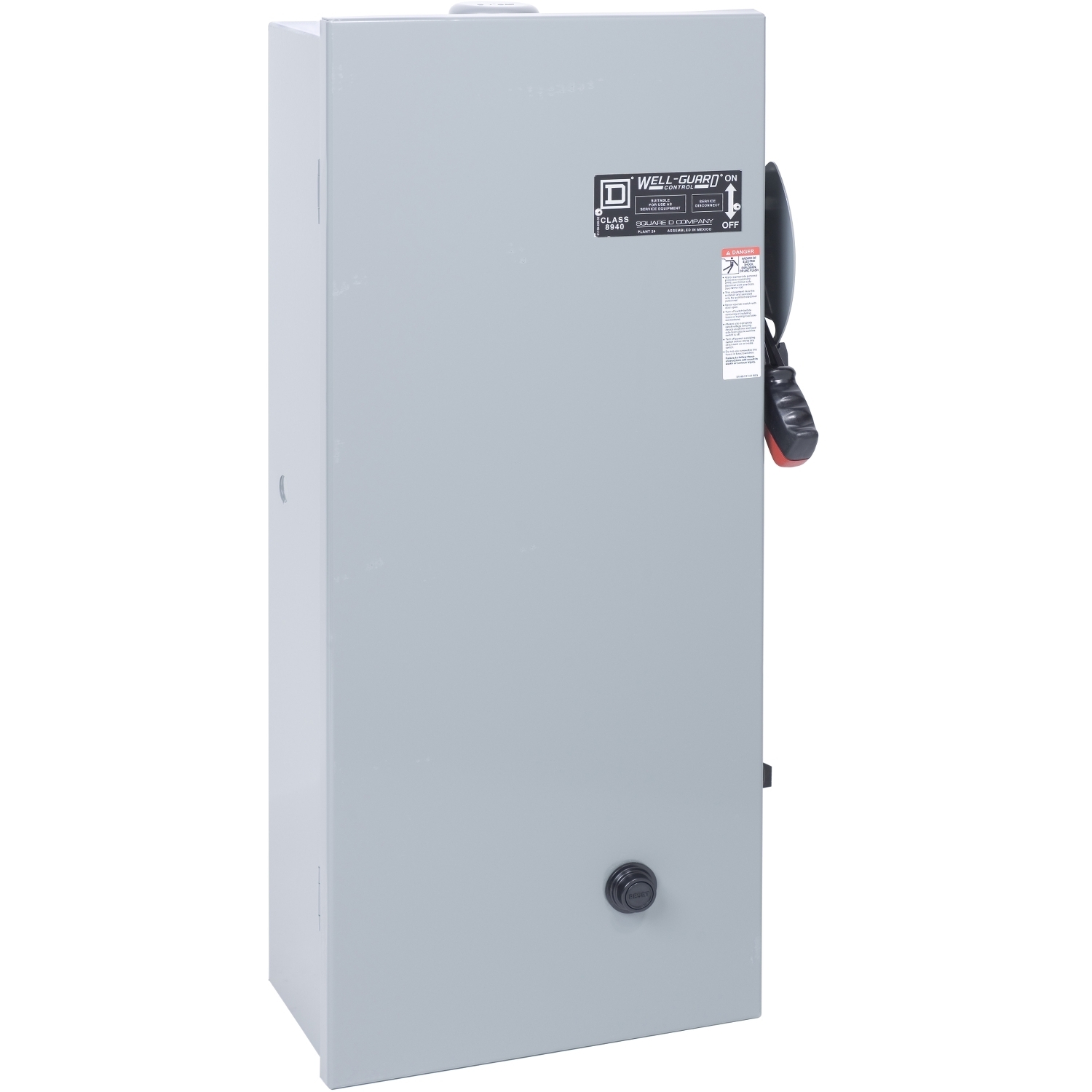 8940SSC2007 Type SS Pump Panel, 220/240 VAC V Coil, 3 Poles, NEMA 3R Enclosure