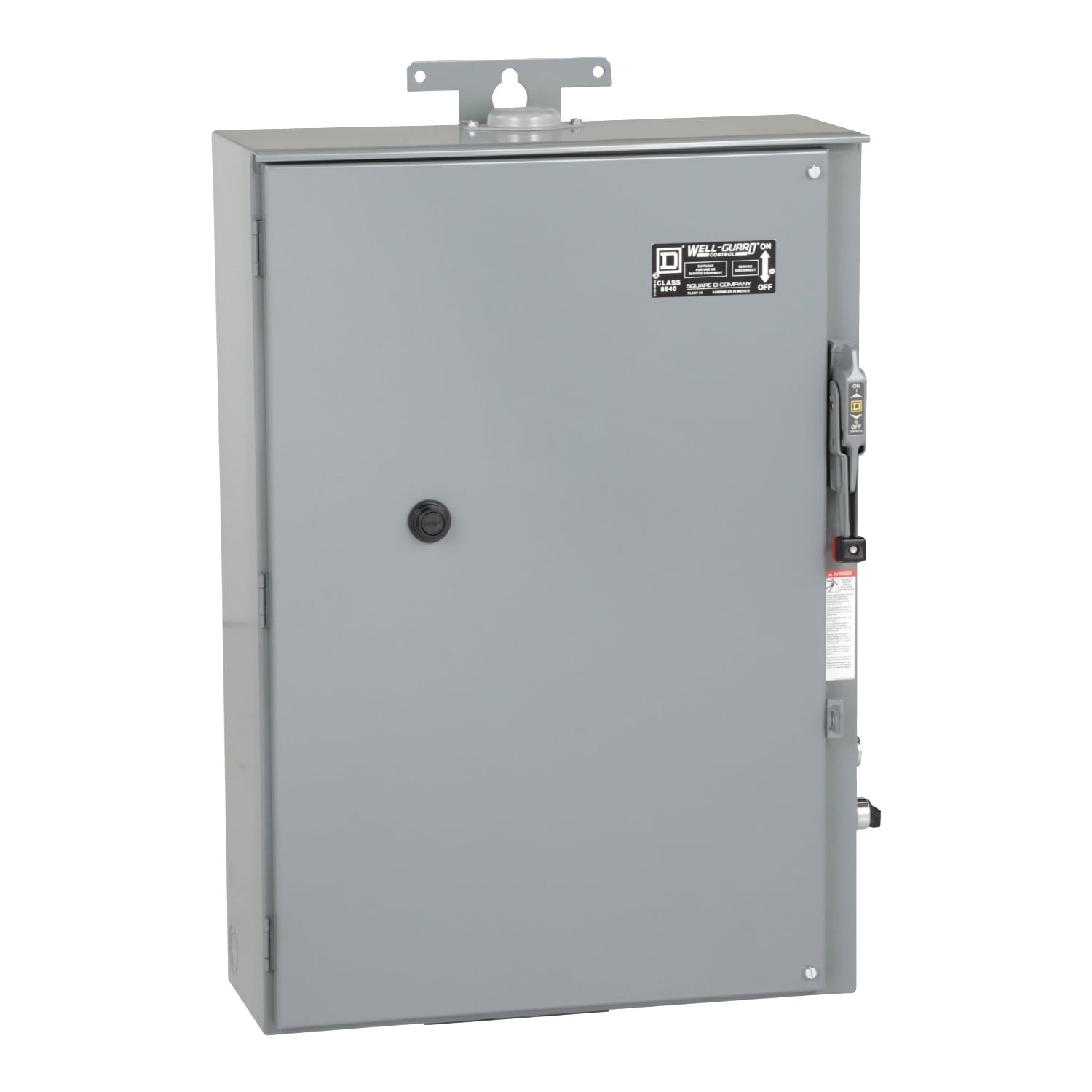 Pump Panel, NEMA Type S, Well Guard, Size 3, 90A, 5 kA SCCR, 50 HP, 100A Class H and K fuse clip, Motor Logic SSOLR, 480 VAC 60 Hz coil, NEMA 3R