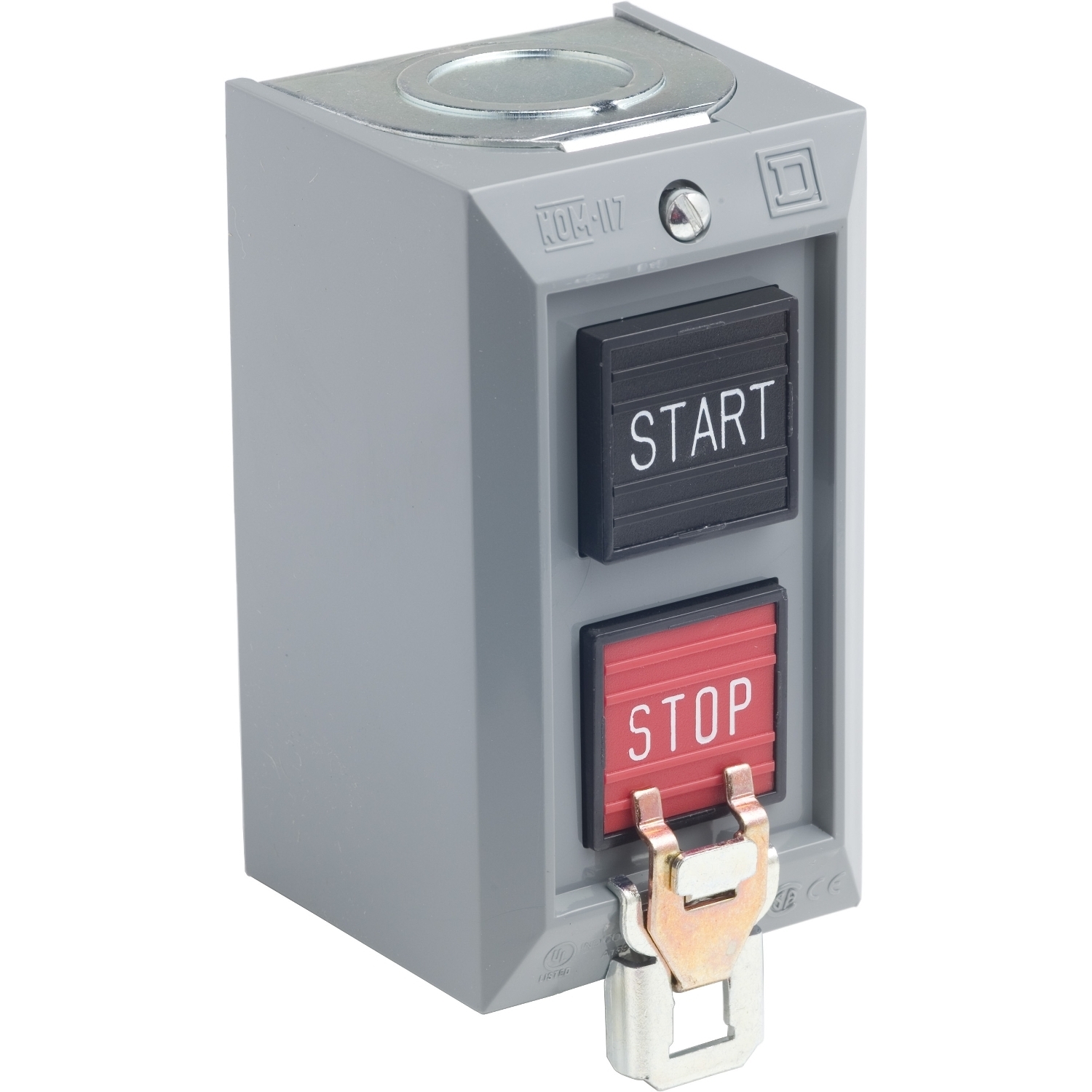 9001BG204 Harmony Complete Control Station, 600 V AC, 5 A, 1NO-1NC Contact, 2 Operators, NEMA 1 NEMA Rating