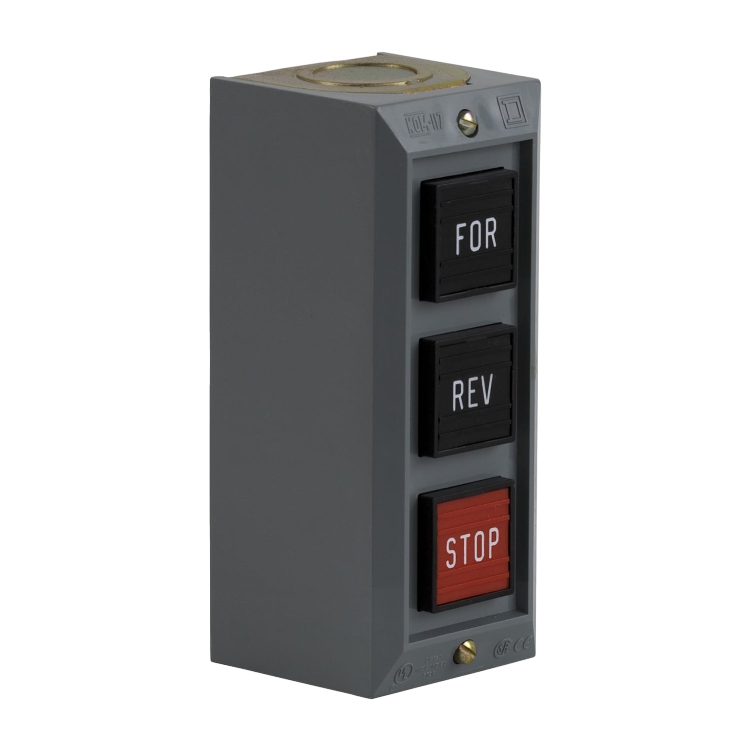 9001BG302 Harmony Type BG Control Station, 600 V AC, 5 A, 2NO-3NC Contact, 3 Operators, NEMA 1 NEMA Rating