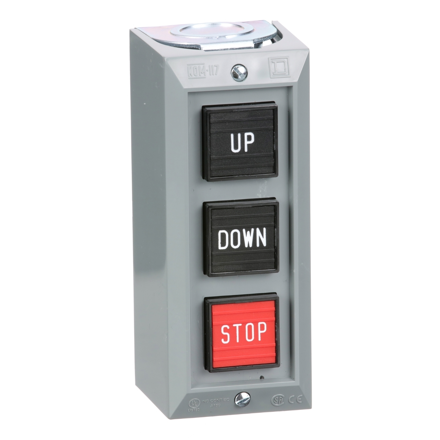 9001BG305 Harmony Type BG Control Station, 600 V AC, 5 A, 2NO-3NC Contact, 3 Operators, NEMA 1 NEMA Rating