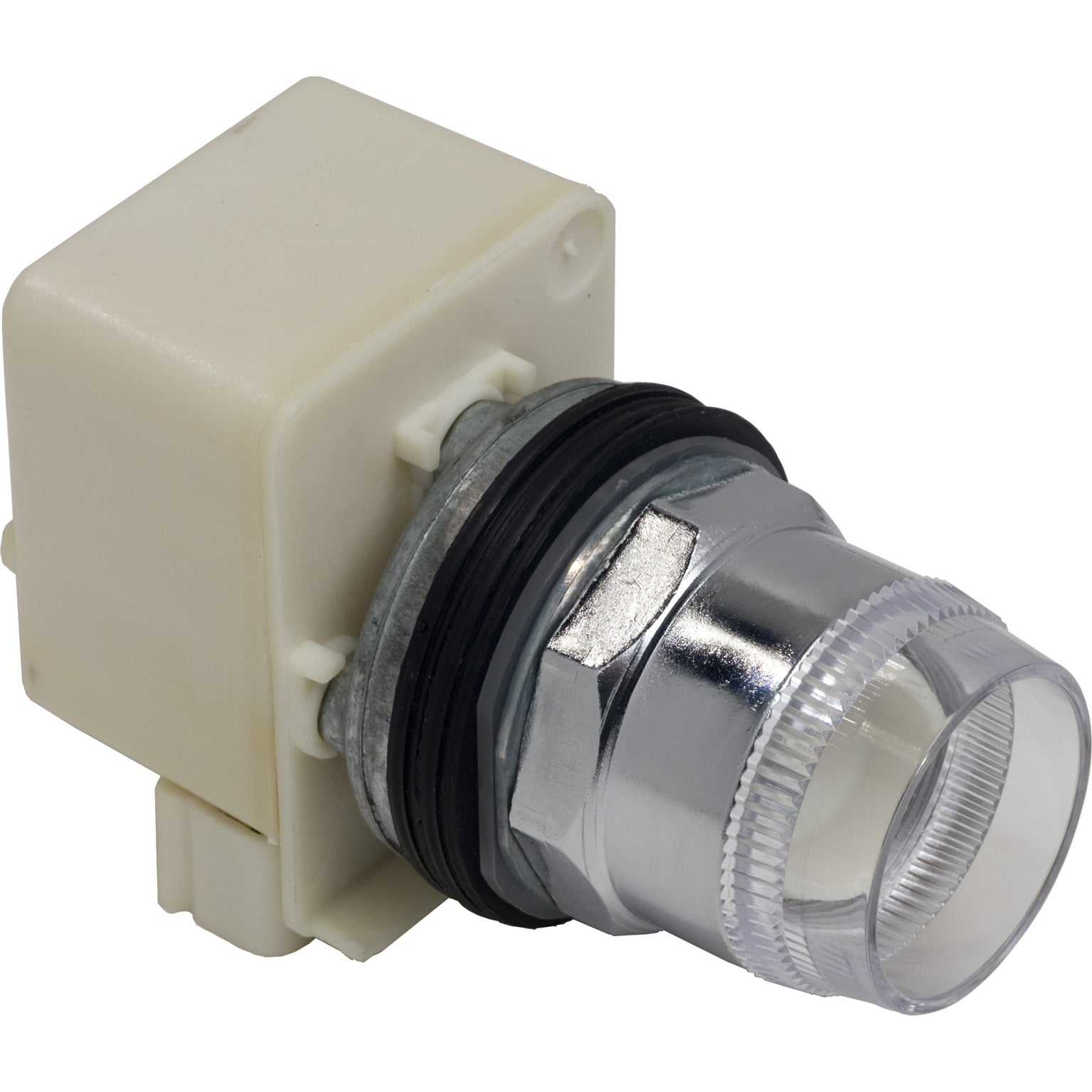 9001K1L35 Harmony Type K Dusttight/Oiltight/Watertight Full Voltage Heavy Duty Round Illuminated Pushbutton Operator With Metal Full Guard, 30 mm, SPDT Contact, Flush Operator, Momentary Contact